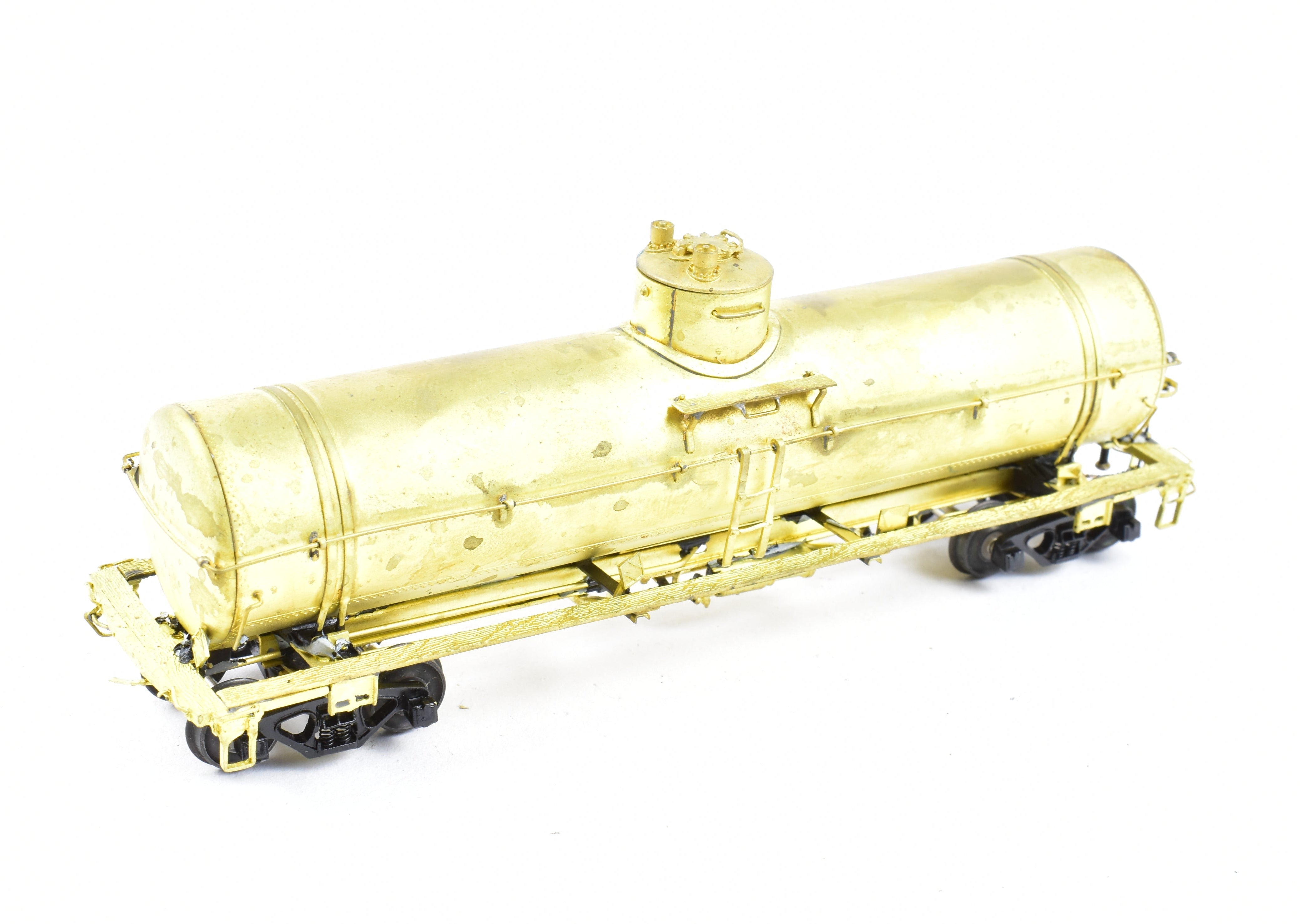 HO Scale Brass Model of Southern Pacific O - 50 - 12 Tank Car by Pecos River Brass with KC Brake System