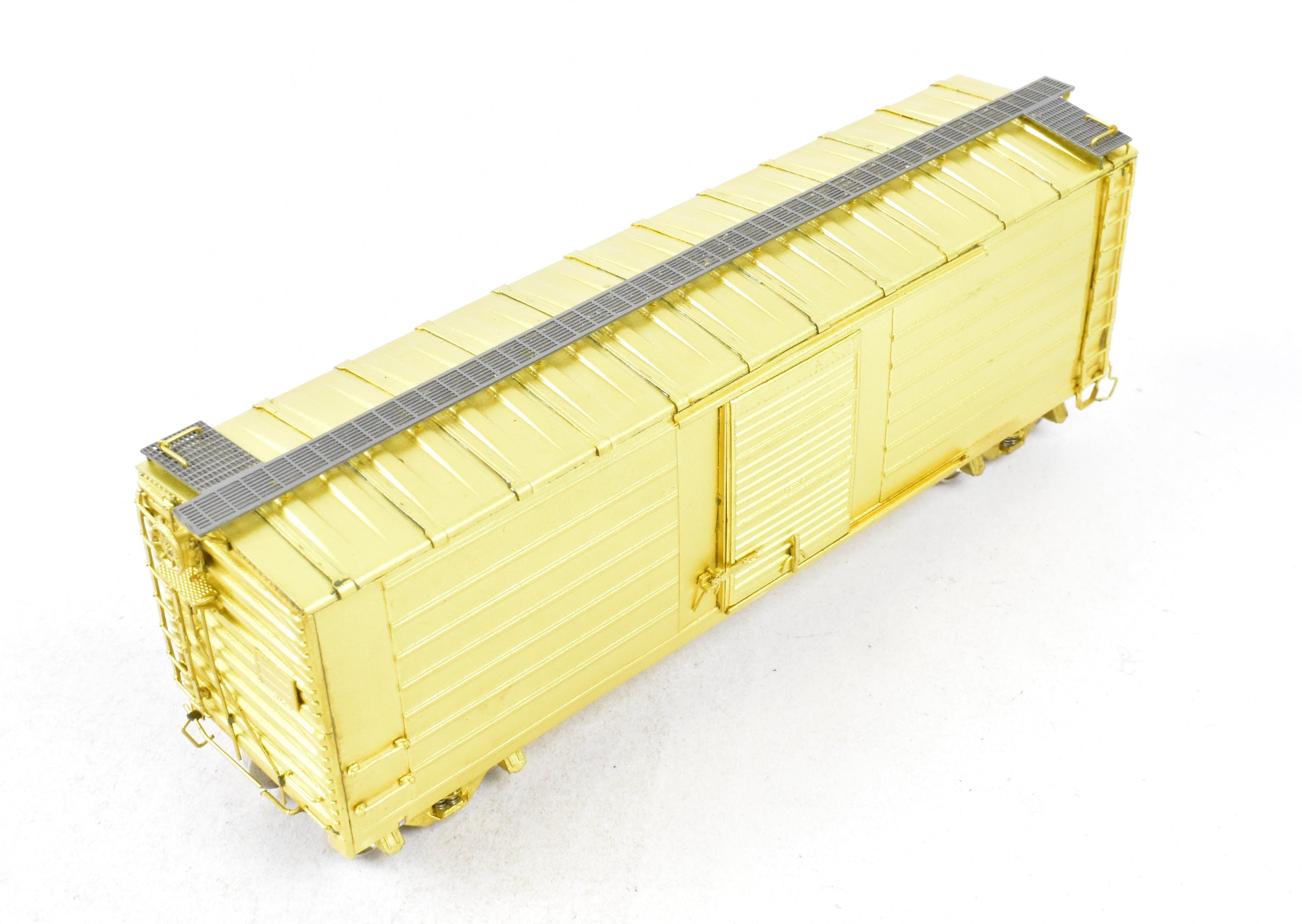 HO Scale Brass NJ International 40' Single Door Ribbed Boxcar - Milwaukee Road