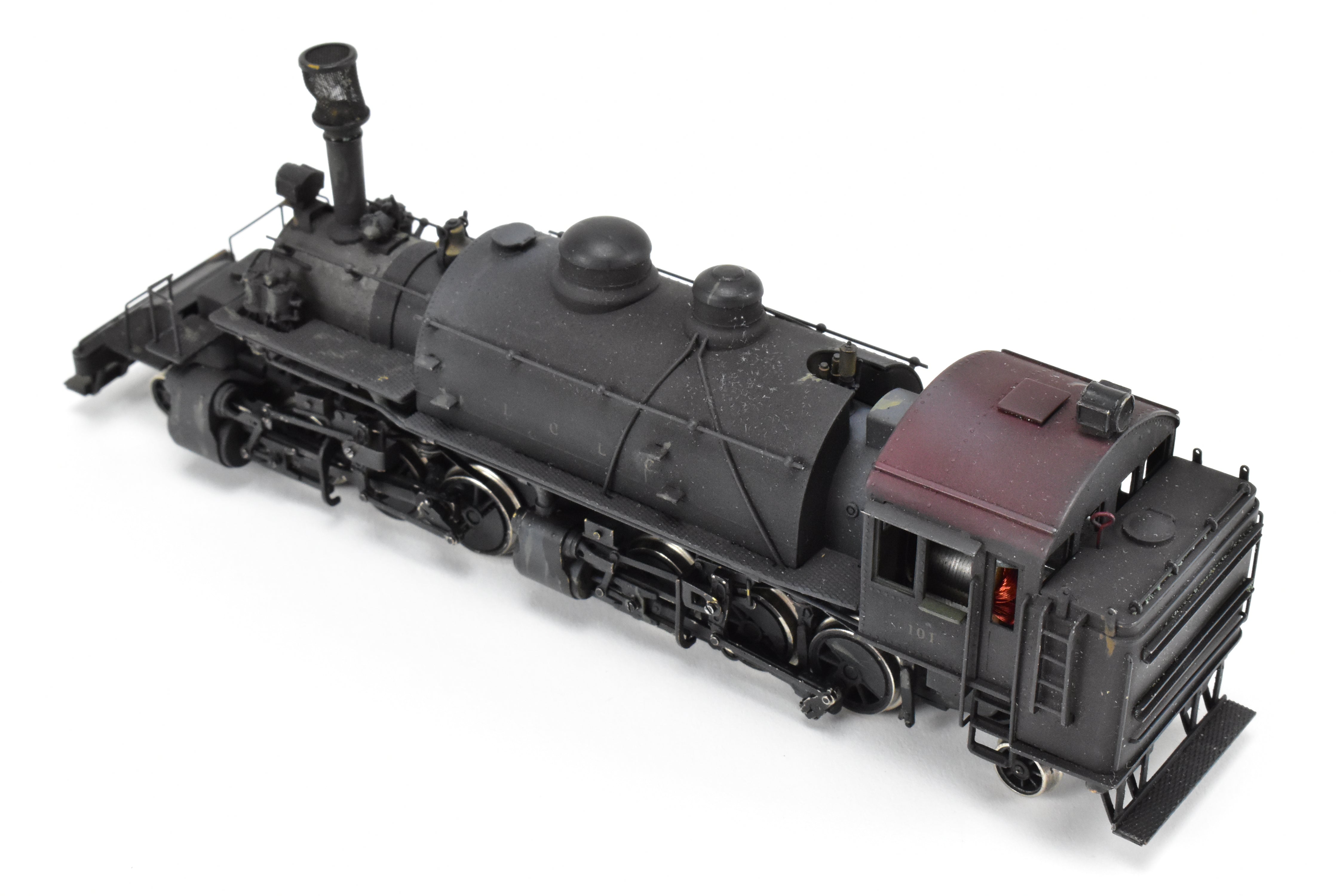 HO Brass NWSL Baldwin 2-6-6-2T Saddle Tank Logging Mallet, Unlettered Custom Painted