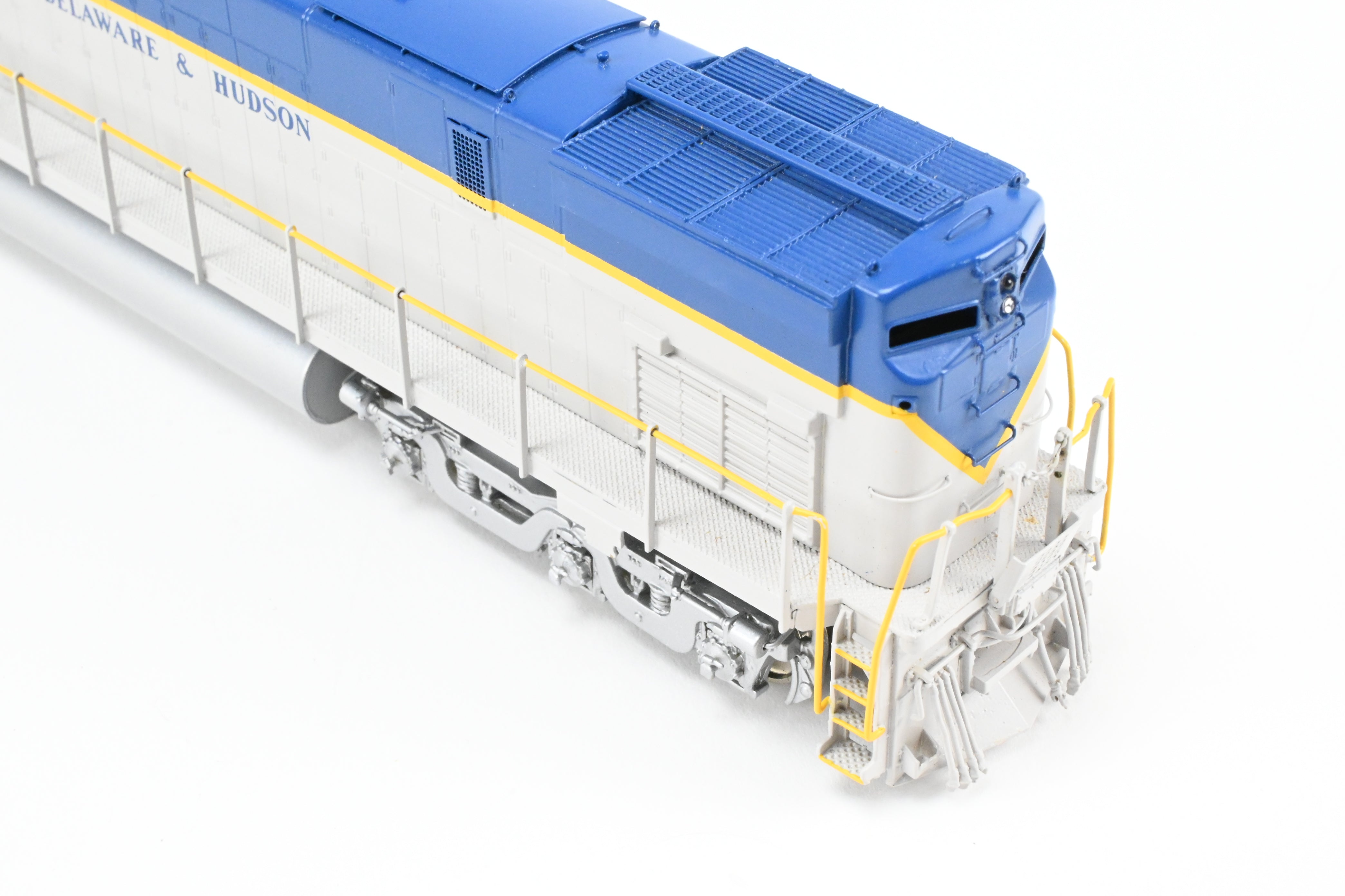 HO Scale Brass Model of Delaware and Hudson C - 628 FP Locomotive in Blue/Grey Scheme by HO Brass Oriental Limited and Challenger Imports