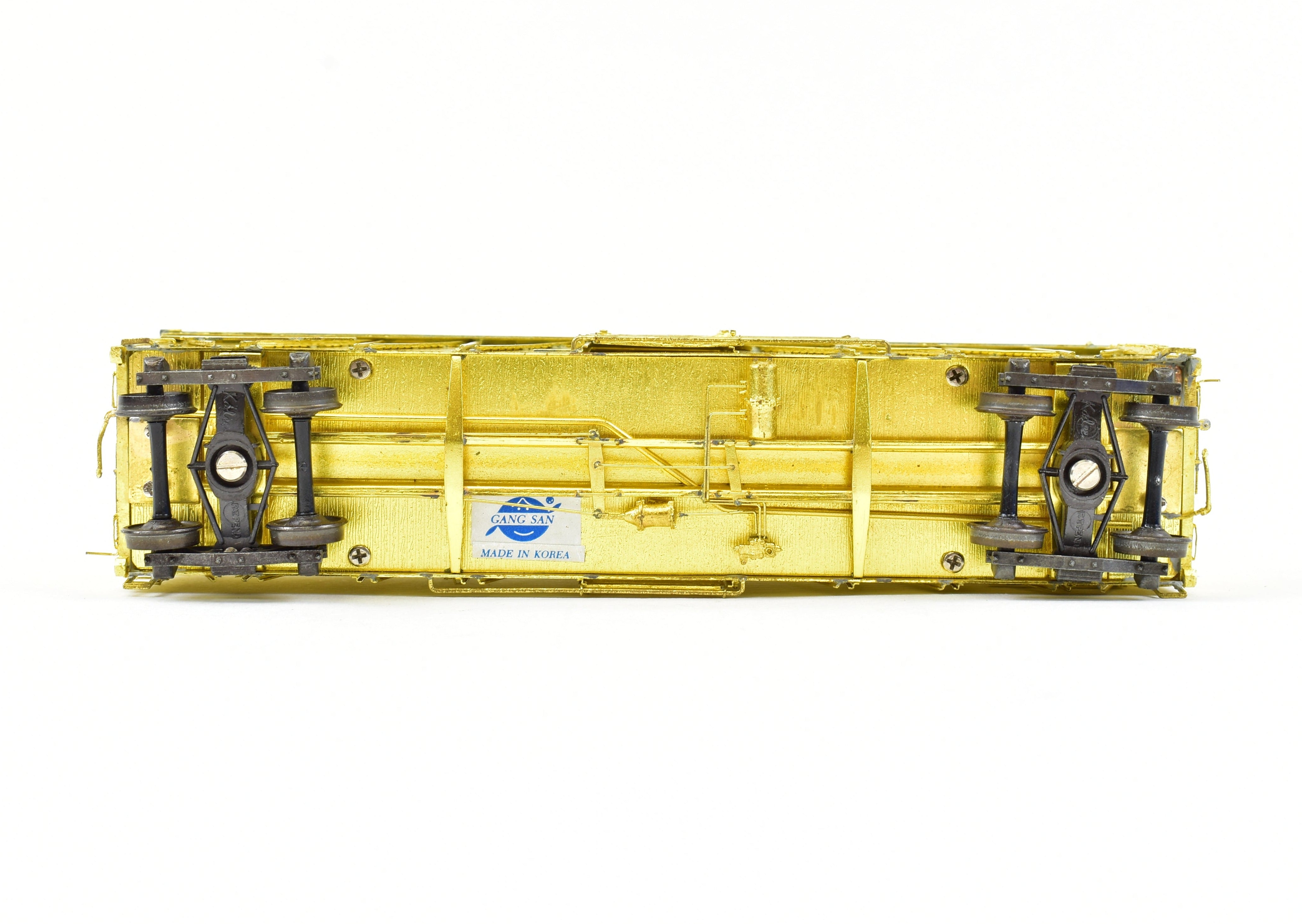 HO Scale Brass ATSF - Santa Fe Sk - R Stock Car with Kadee Replacement Trucks