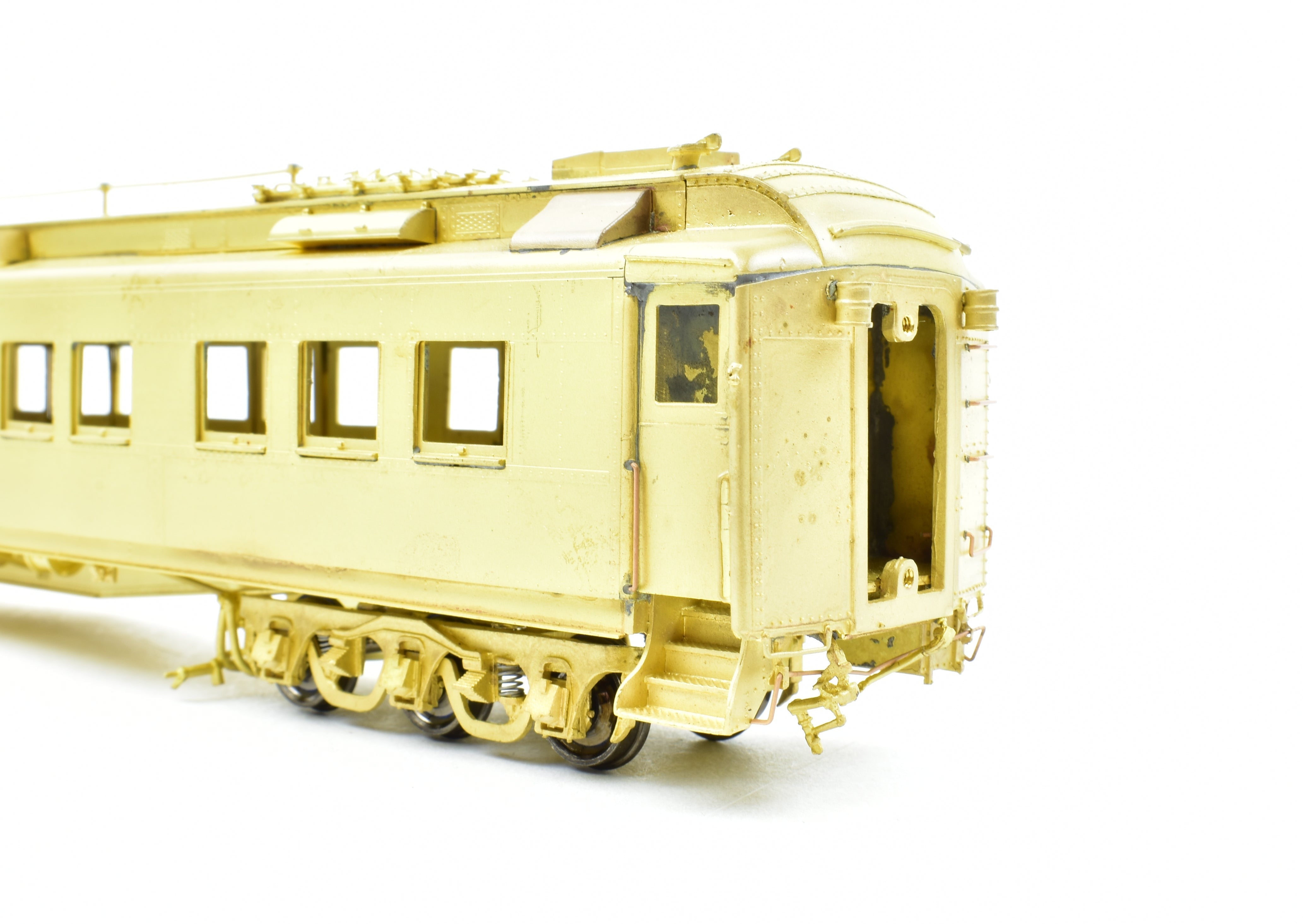 HO Scale Brass ATSF - Santa Fe Heavyweight Business Car #9/#10 by Pecos River