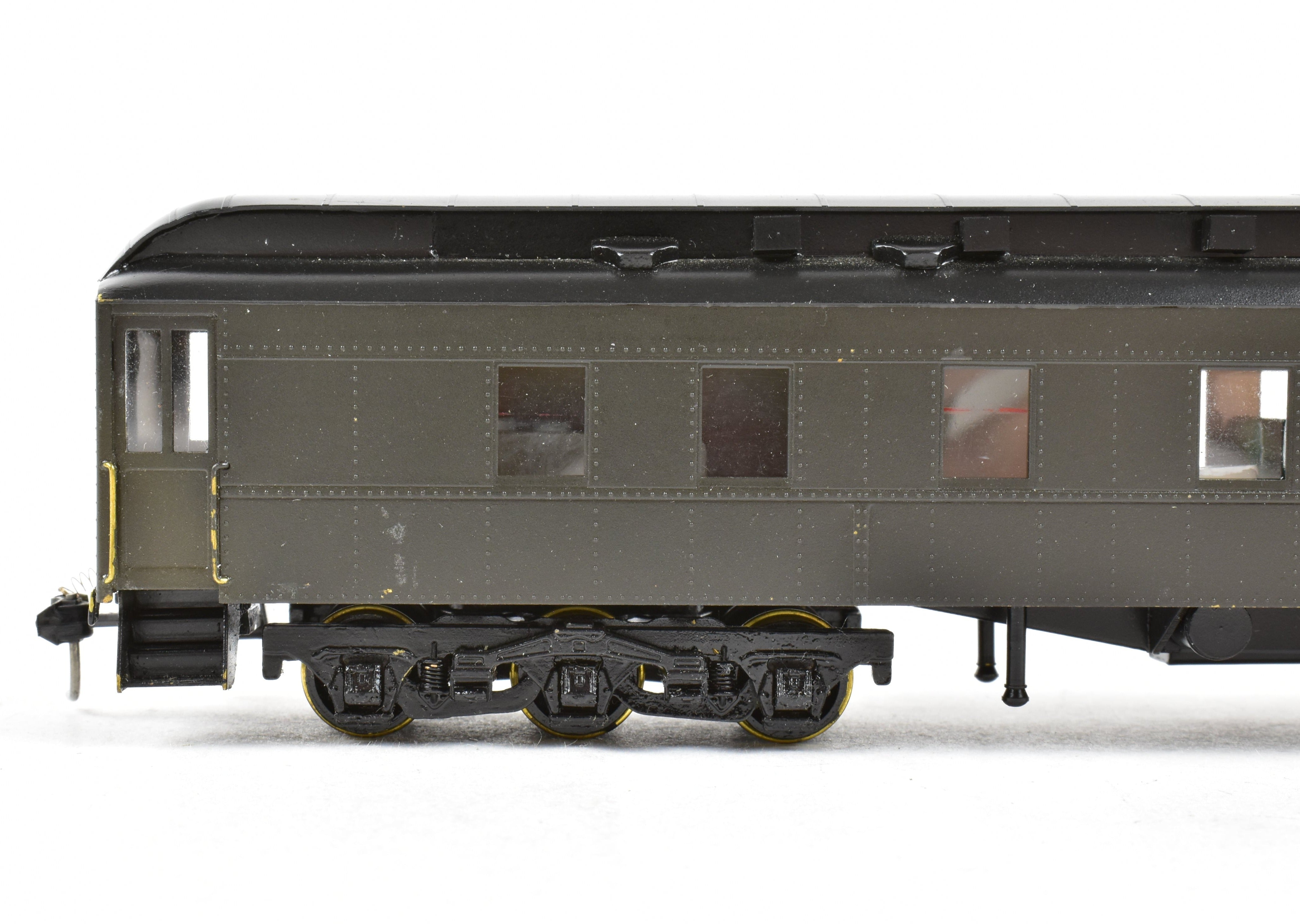HO Scale Brass Lambert Pullman Heavyweight 3 - 2 Observation Car with Central Valley Trucks