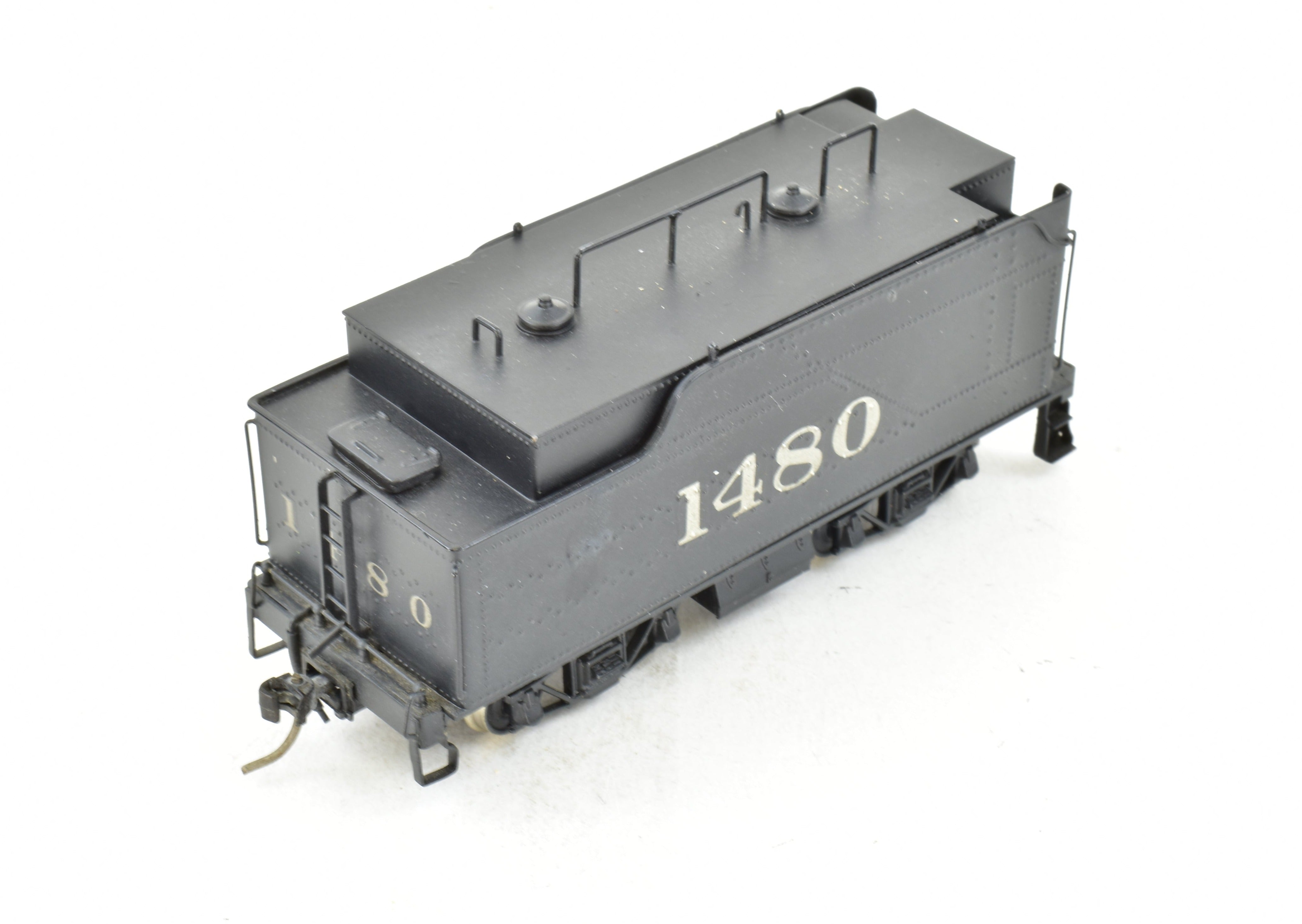 HO Scale Brass Model Train - NJ Custom Brass ATSF Santa Fe Class 1400 4-4-2 Locomotive CP No. 1480, Sold As-Is Condition