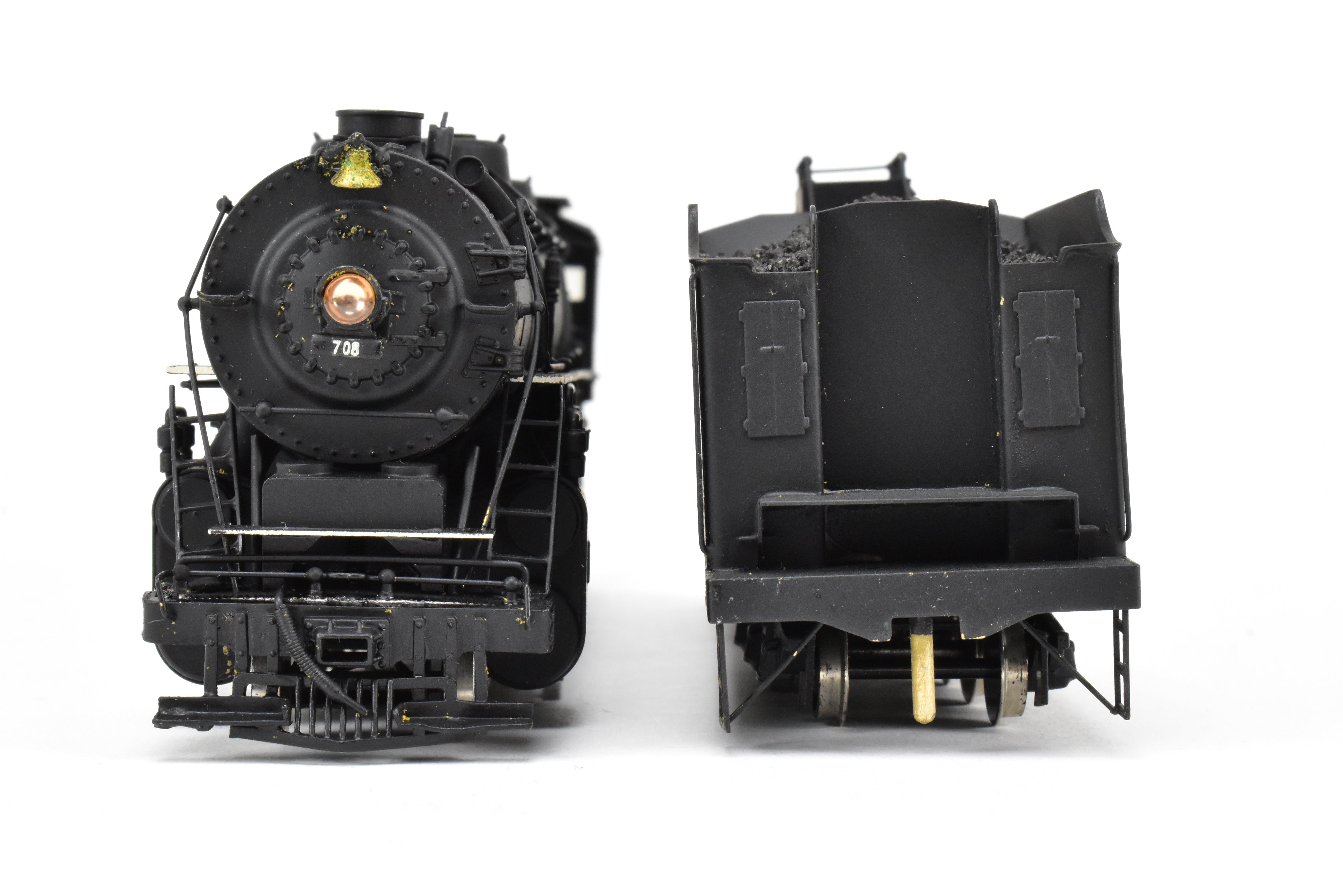 HO Brass Nickel - Plated DM&IR E - 4 Class 2 - 10 - 4 Texas Type Custom Painted Locomotive No. 708