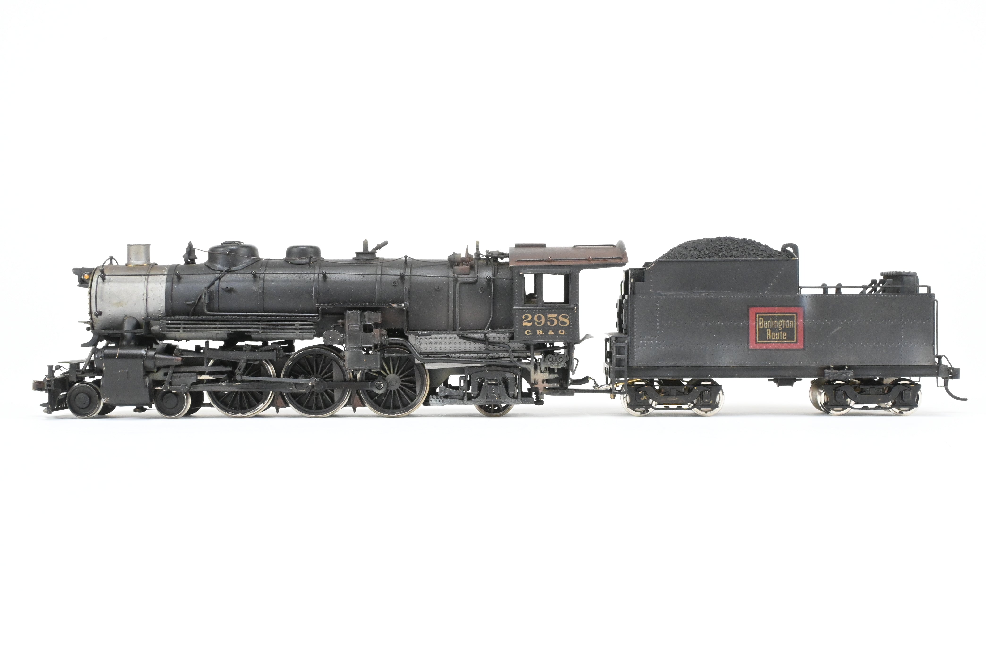 HO Scale Brass LMB CB&Q Burlington Route S-3 4-6-2 Pacific Custom Painted by Roger Miller