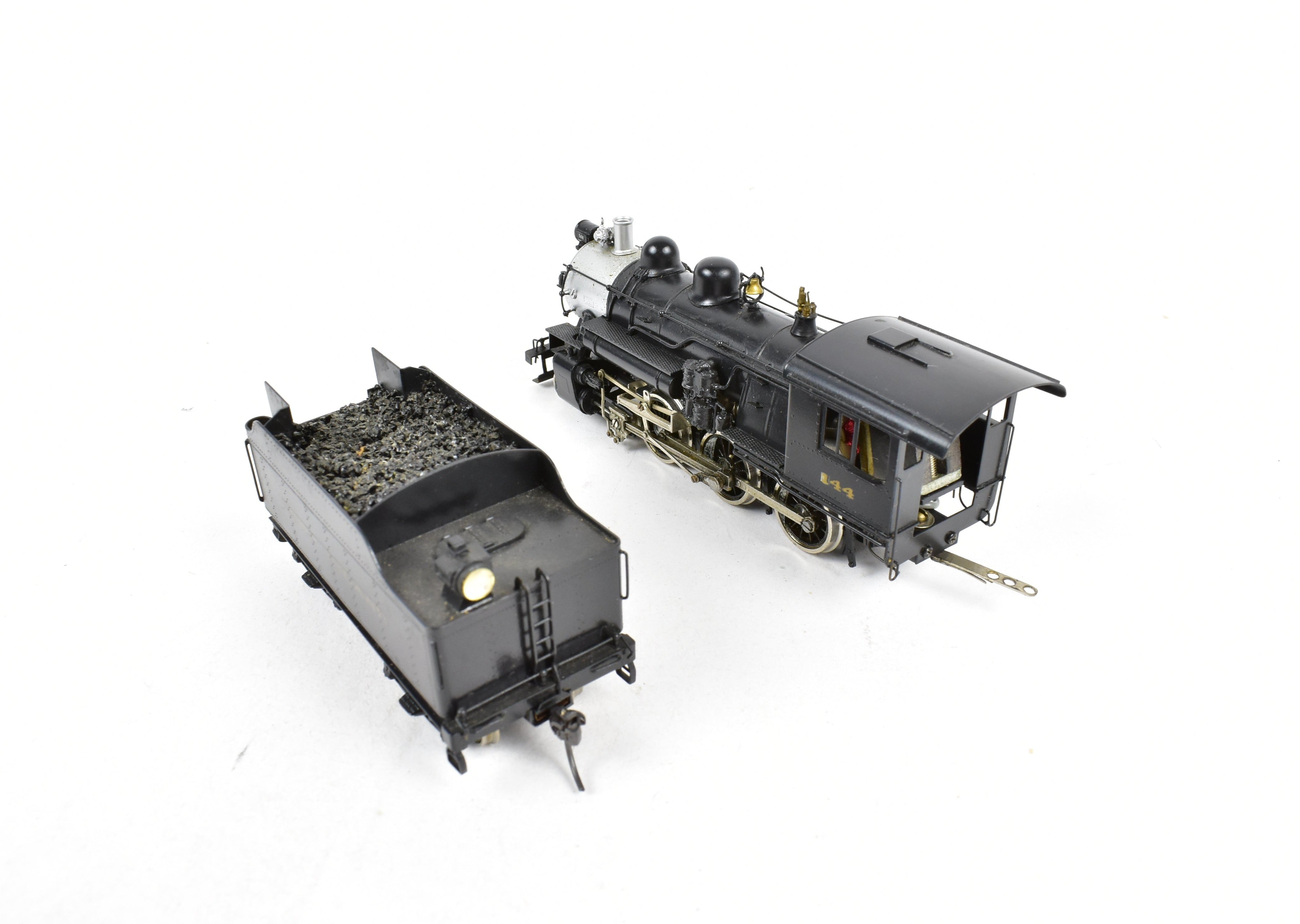 NJ Custom Brass LIRR - Long Island Railroad G - 53sd 4 - 6 - 0 Custom Painted HO Model with Shelf - Wear Box