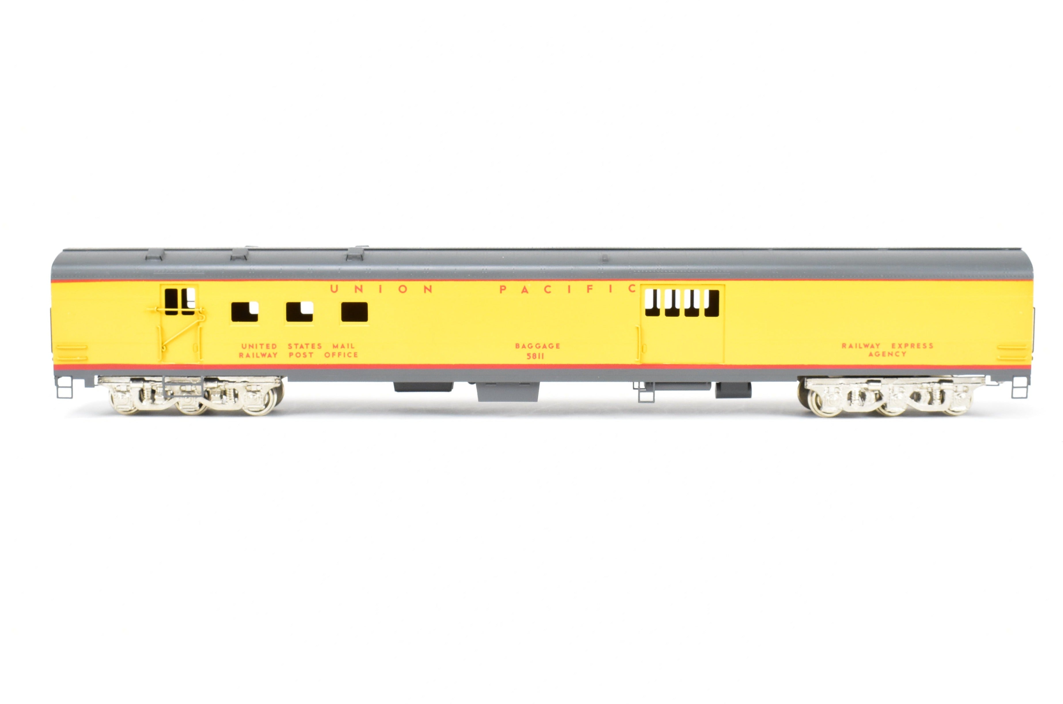 High - Quality HO Scale Brass Baggage RPO CP Model of Union Pacific ACF 1949 #5811 by S. Soho & Co.