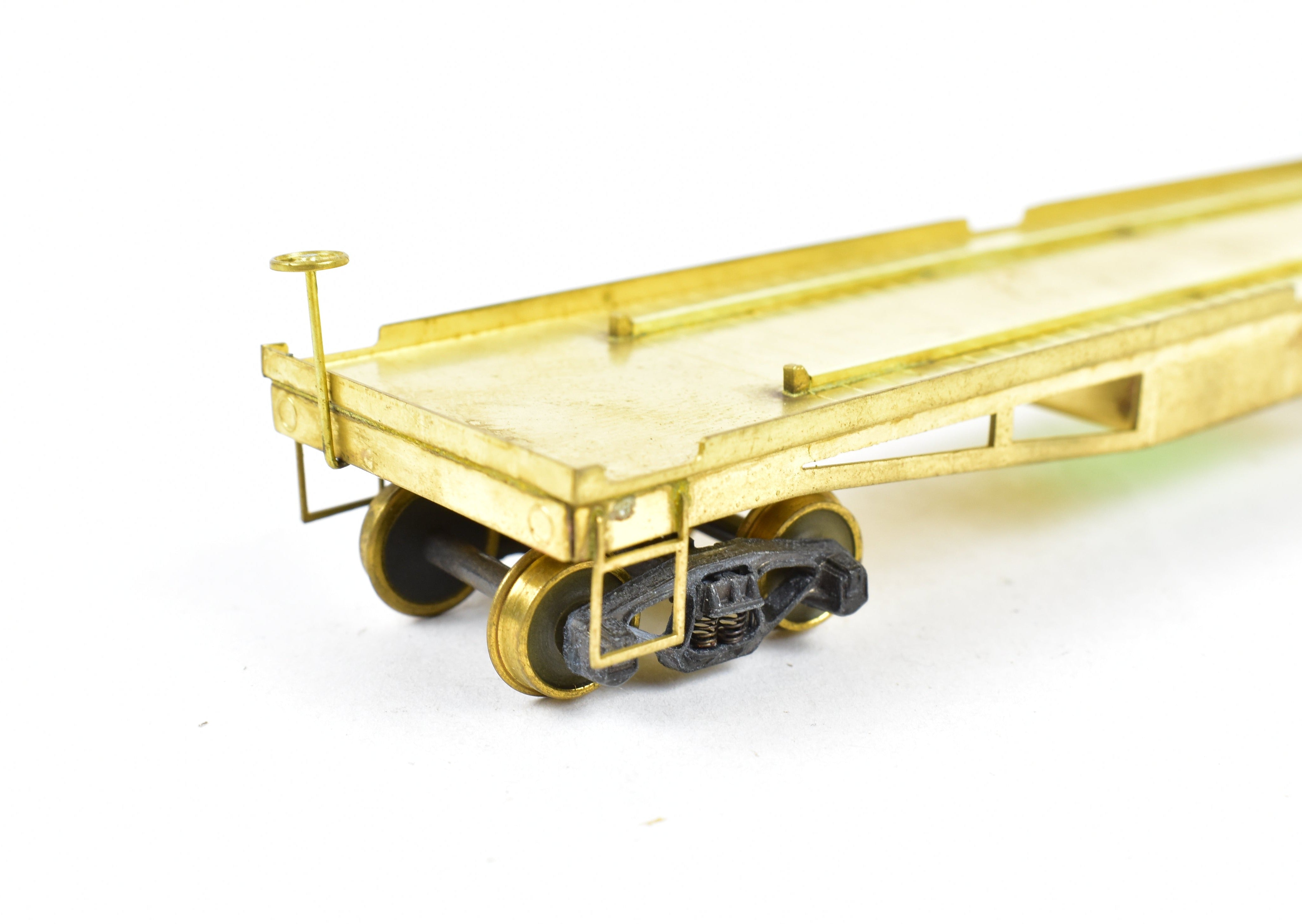 HO Scale Brass Lambert Various Roads Maintenance of Way (MOW) Flat Car with Wheel or Truck Support Function