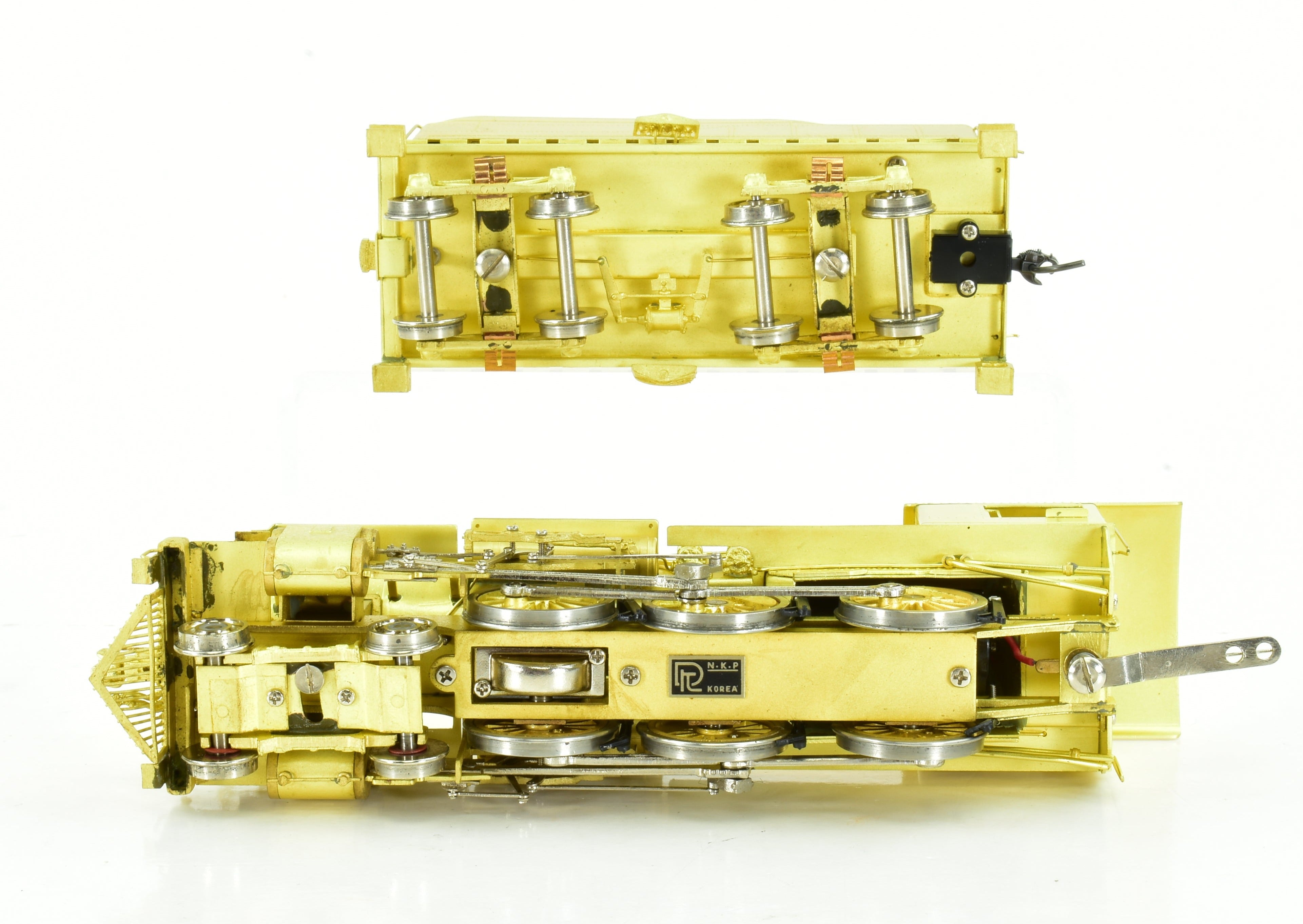 HO Scale Brass Nickel - Plated Steam Locomotive Model: New York Ontario & Western Class E 4 - 6 - 0 by Nickel Plate Products