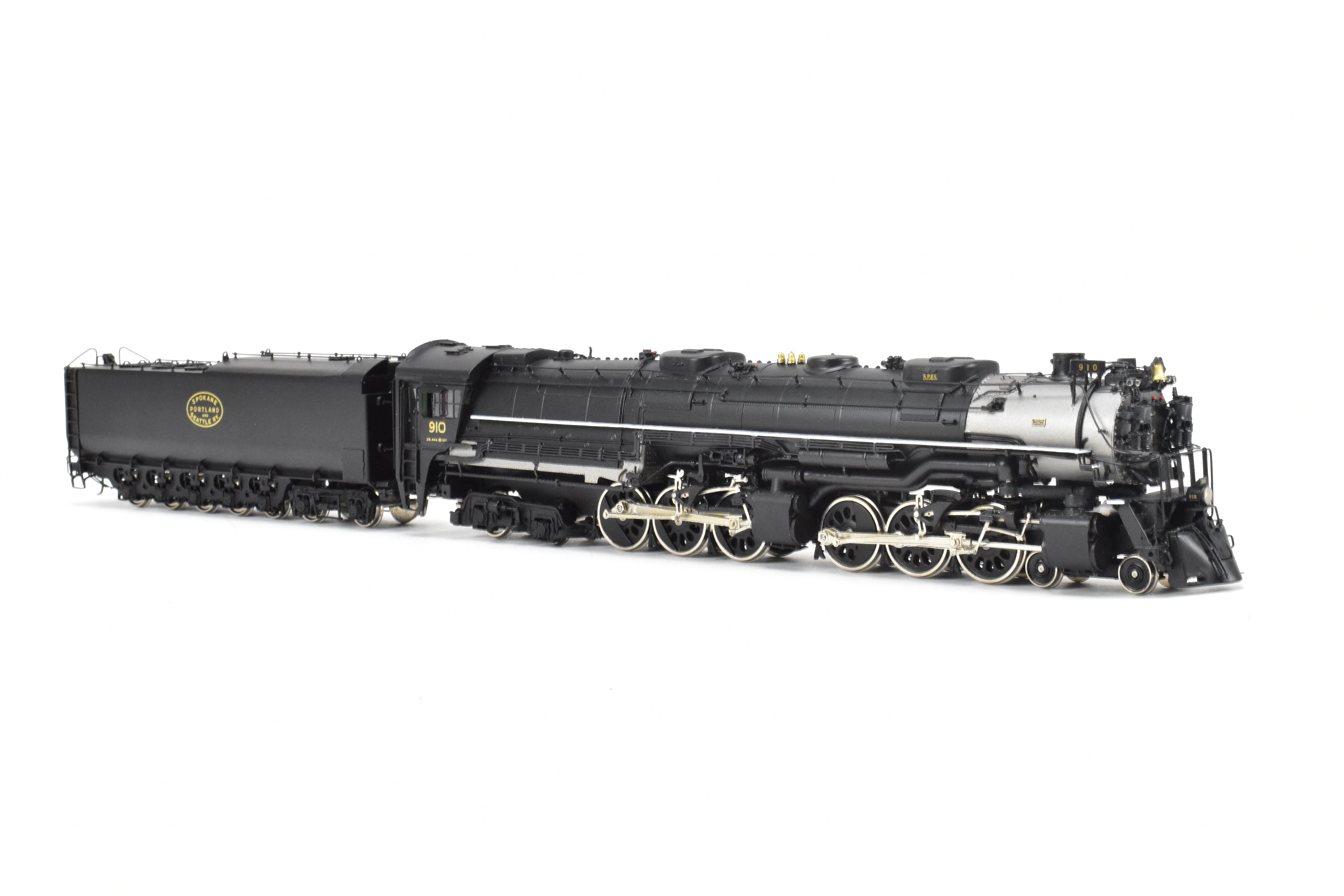 HO Scale Brass Model Train - Sunset Models SP&S (Spokane, Portland & Seattle) Z - 8 4 - 6 - 6 - 4 Challenger FP No. 910 with QSI DCC and Sound Function