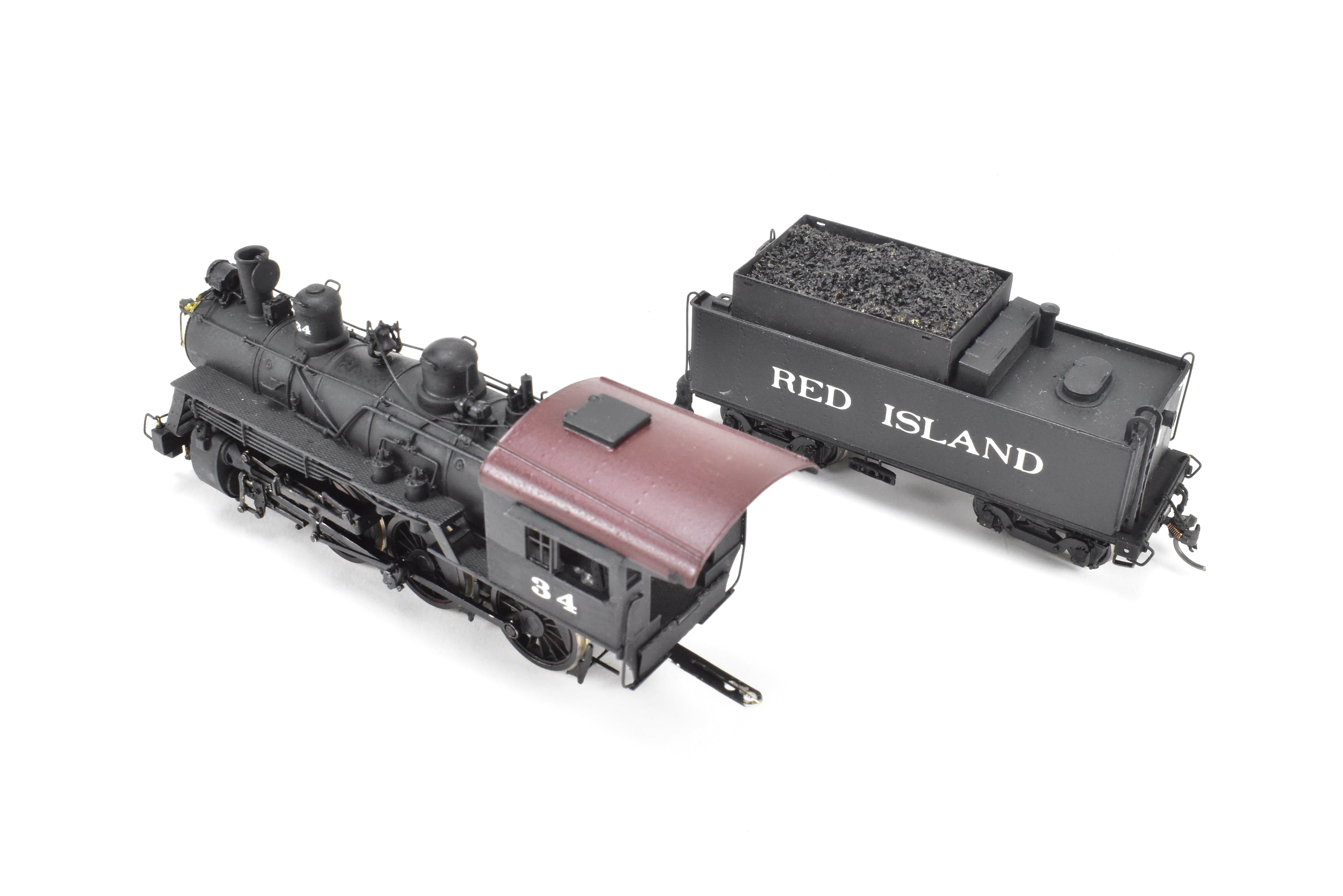 HO Brass PFM Samhongsa 4-6-0 Ten Wheeler CP Red Island #34 Coal Tender Model