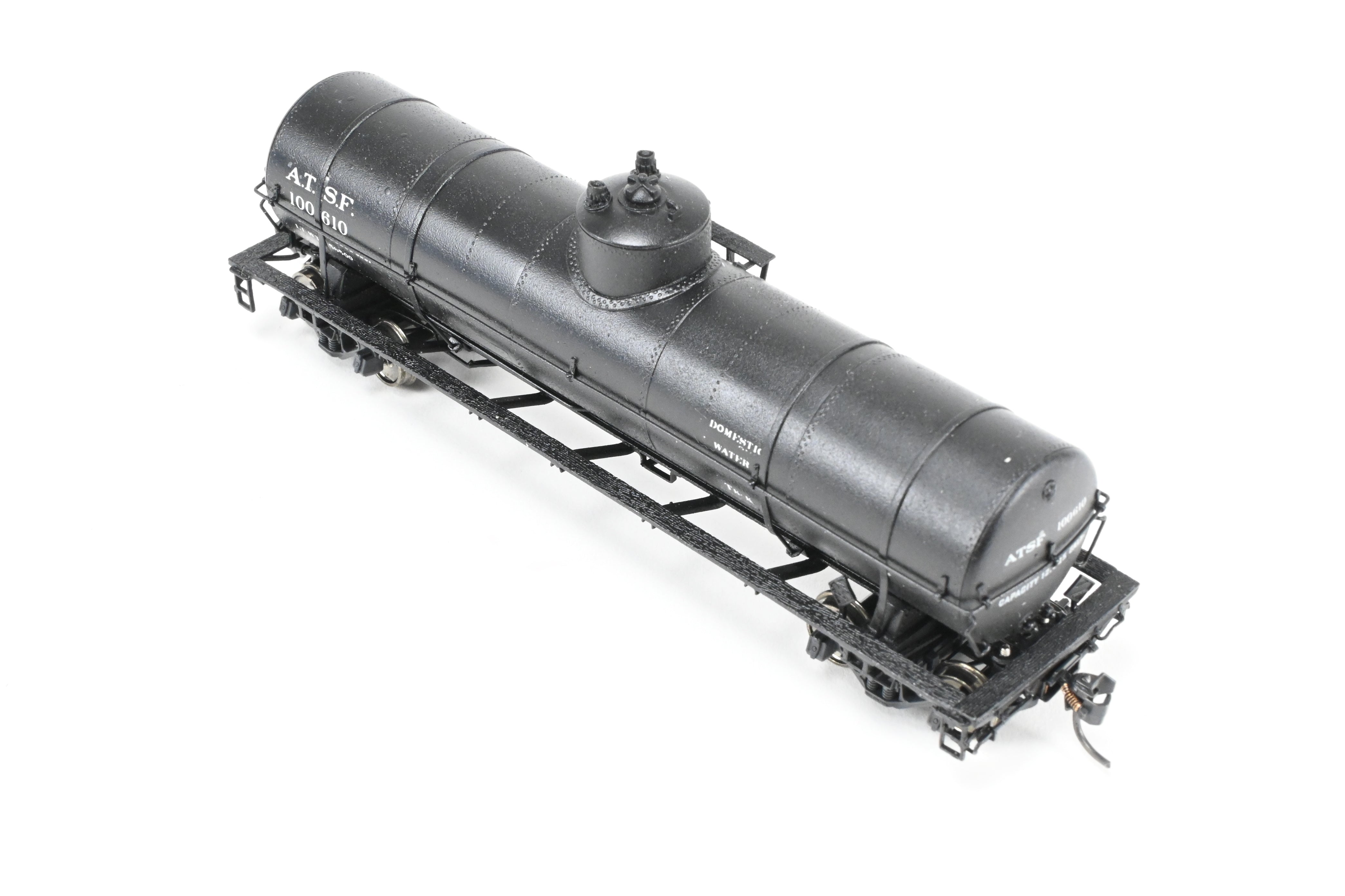 Custom Painted HO Brass ATSF - Santa Fe Tk - K Tank Car #100610 by Pecos River