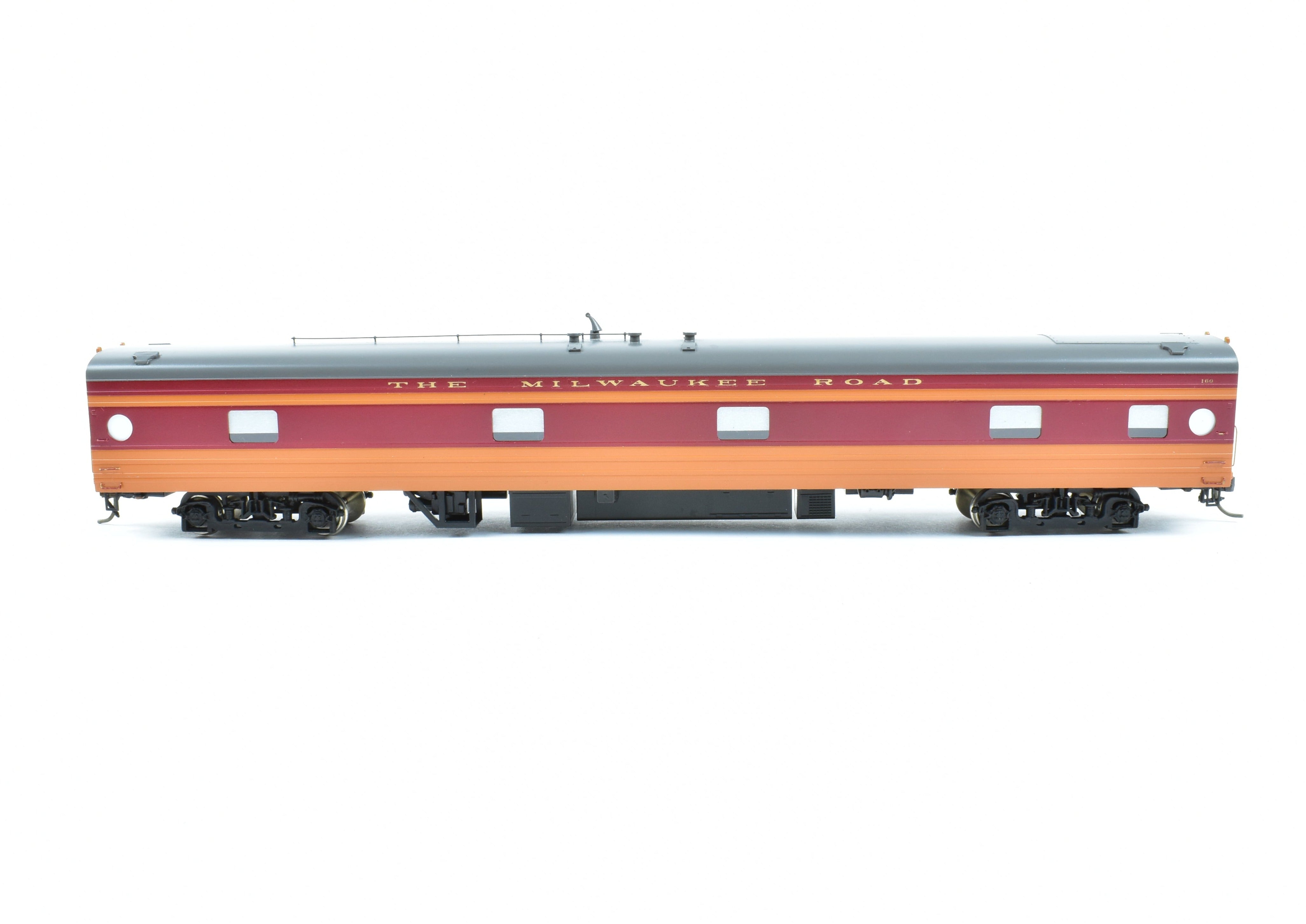 HO Scale Brass Soho Milwaukee Road #162 Custom Painted Tap - Lounge Model for Railroad Enthusiasts