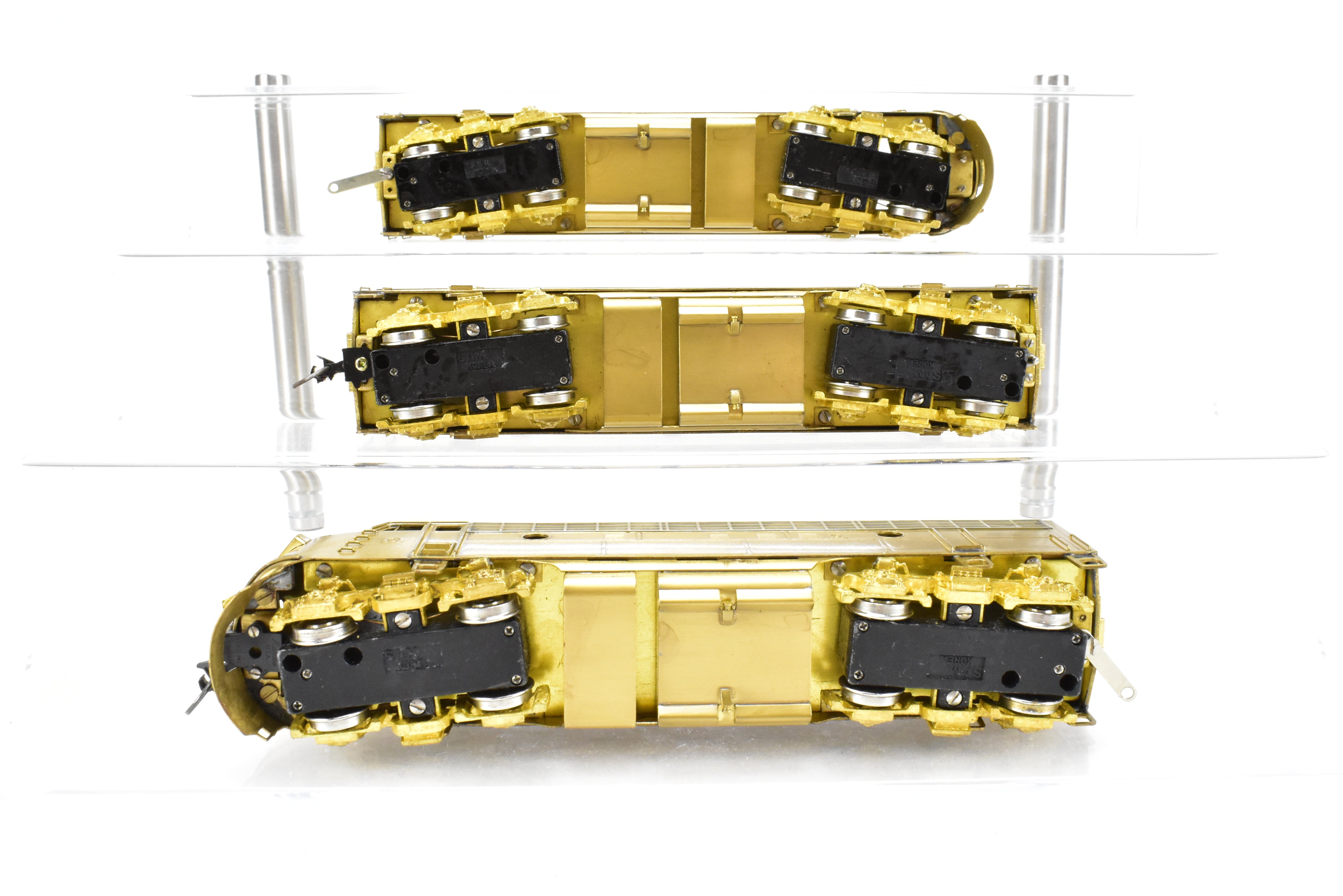 HO Scale Brass Oriental Limited Model Train Various Road EMD F3A/F3B/F3A Phase IV 1500 HP 3-Unit Set for Collectors