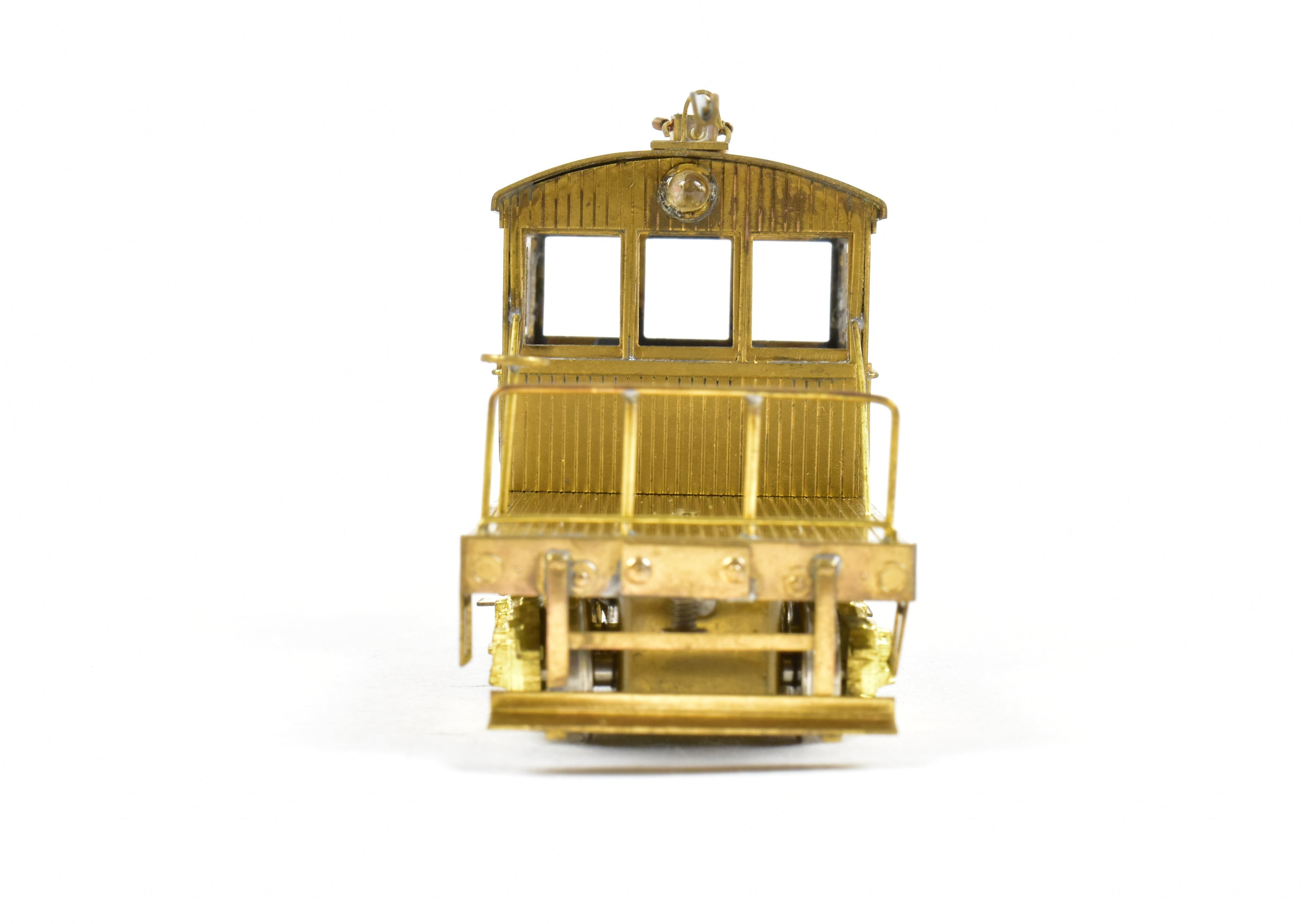 High - Quality HO Scale Brass Suydam Flat Bed Work Motor Model for Sacramento Northern and Various Roads