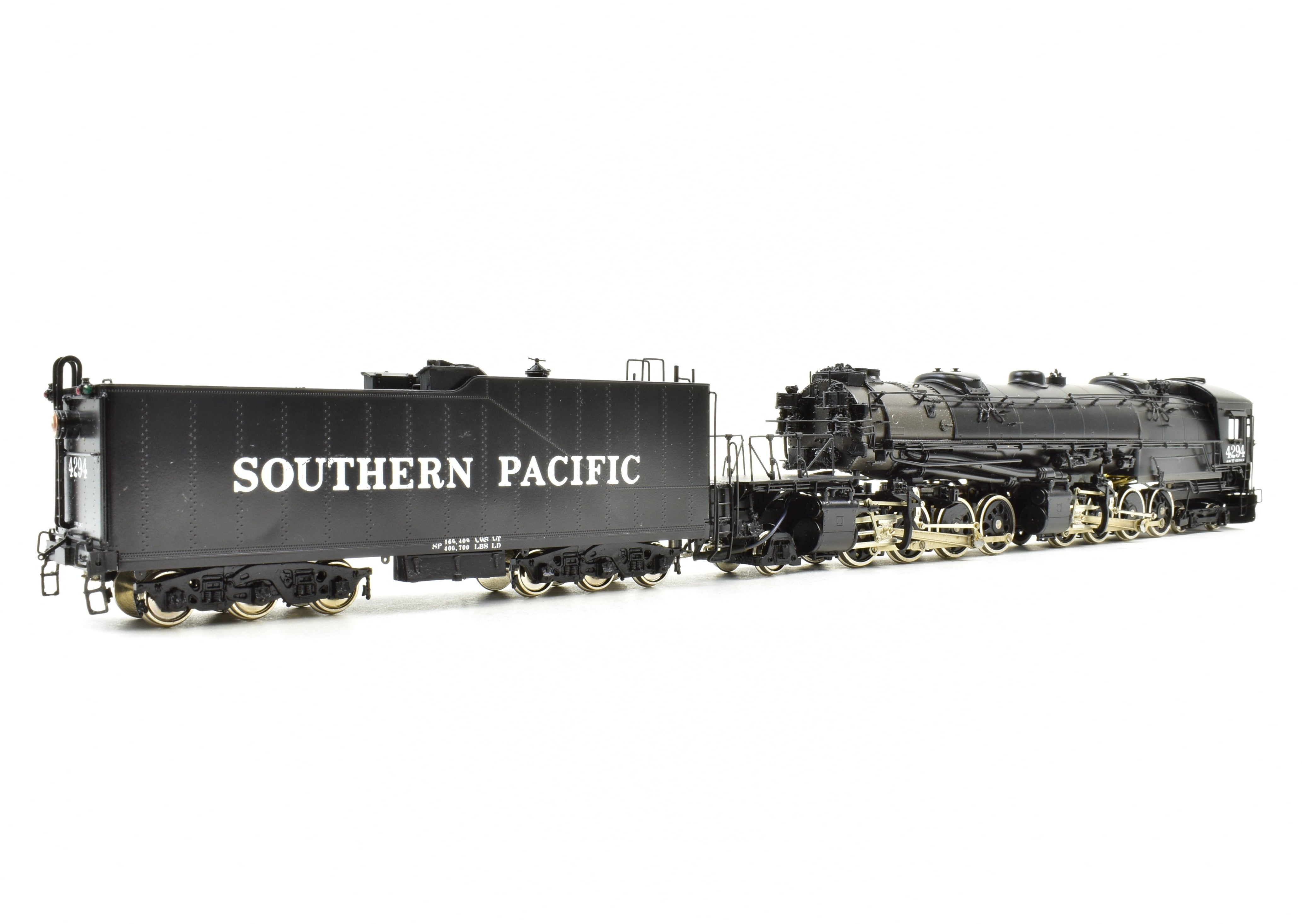 HO Scale Brass Model Train - Sunset Models Southern Pacific AC - 12 4 - 8 - 8 - 2 Cab Forward Freight Locomotive, Road Number 4294