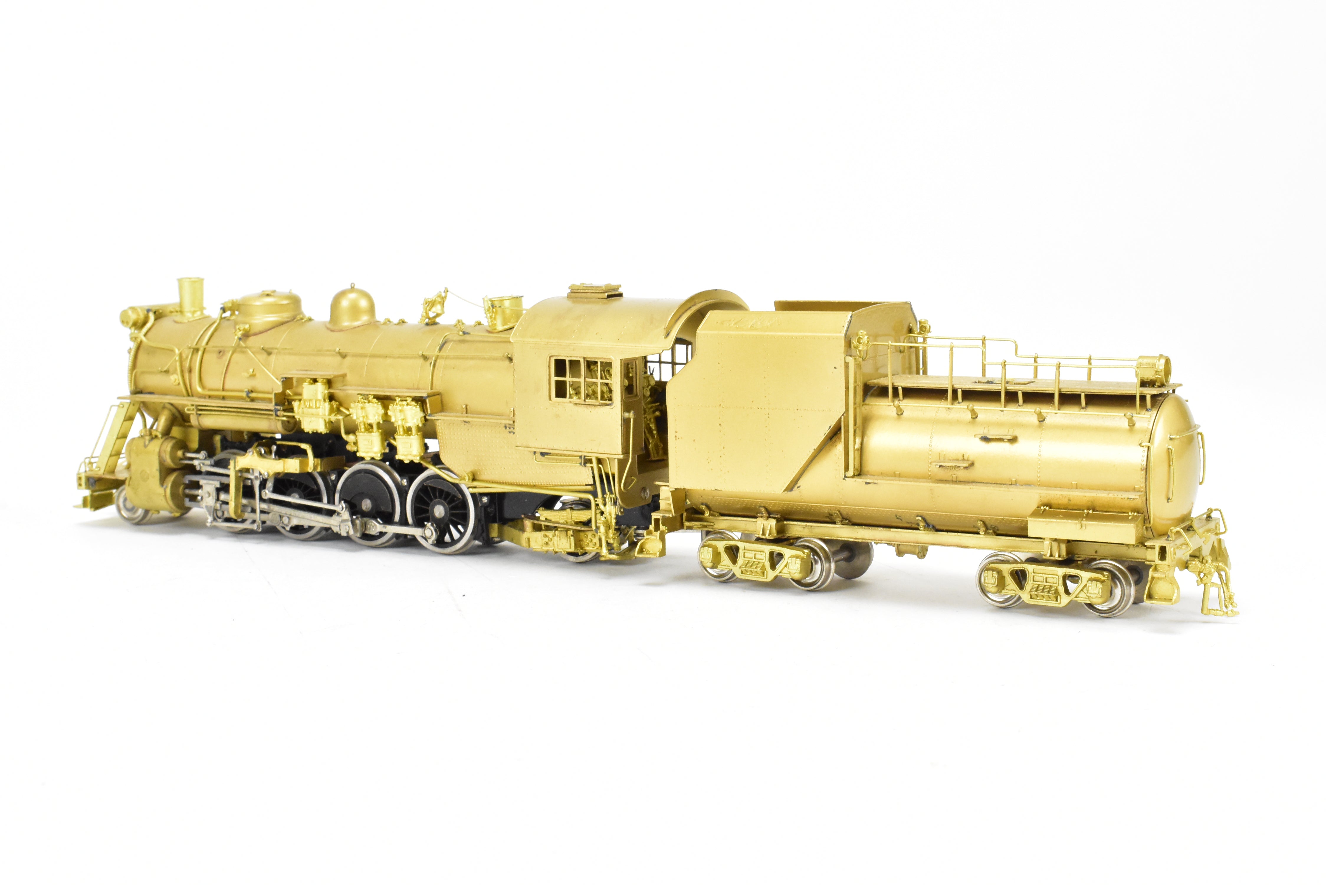 High - Quality HO Scale Brass Nickel - Plated Erie Railroad N - 1 2 - 8 - 2 Model Train by NPP - Nickel Plate Products