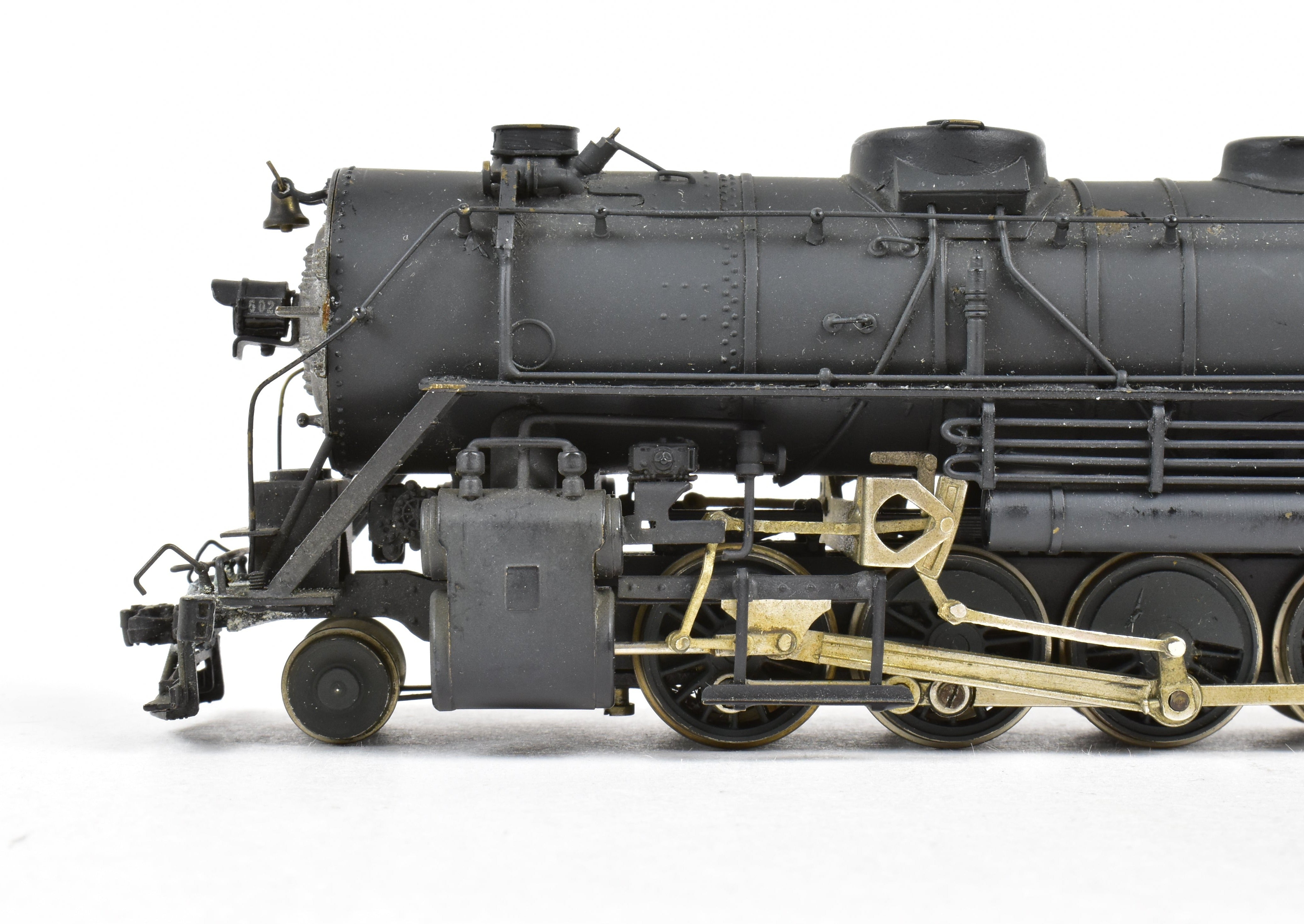 HO Scale Brass Nickel Plated Model Train - Bessemer & Lake Erie 2-10-4 FP No. 608 Reboxxed Version
