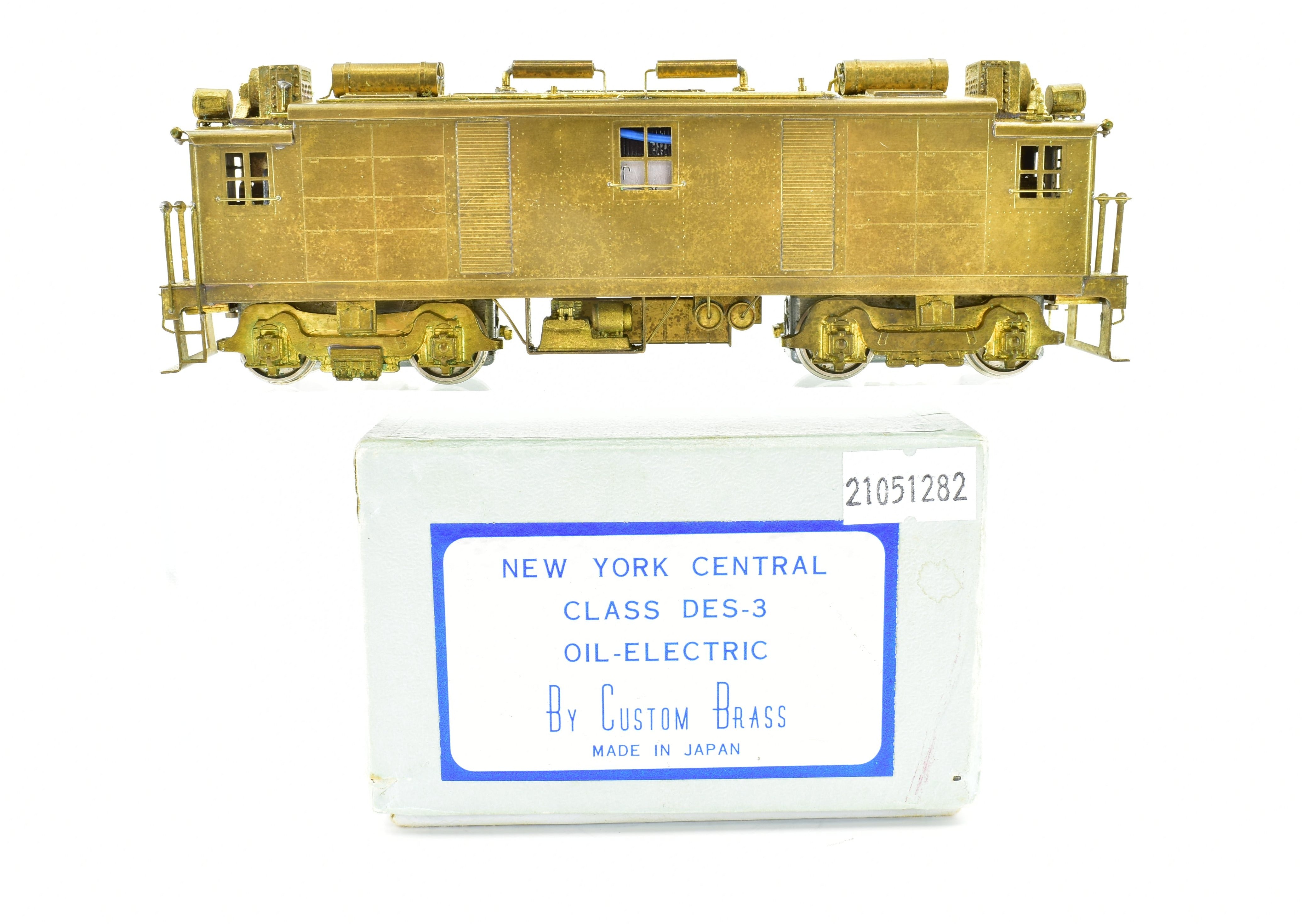 HO Scale Brass Model of New York Central Class DES - 3 Oil Electric Box Cab Locomotive, Custom - Made for NJ and NYC