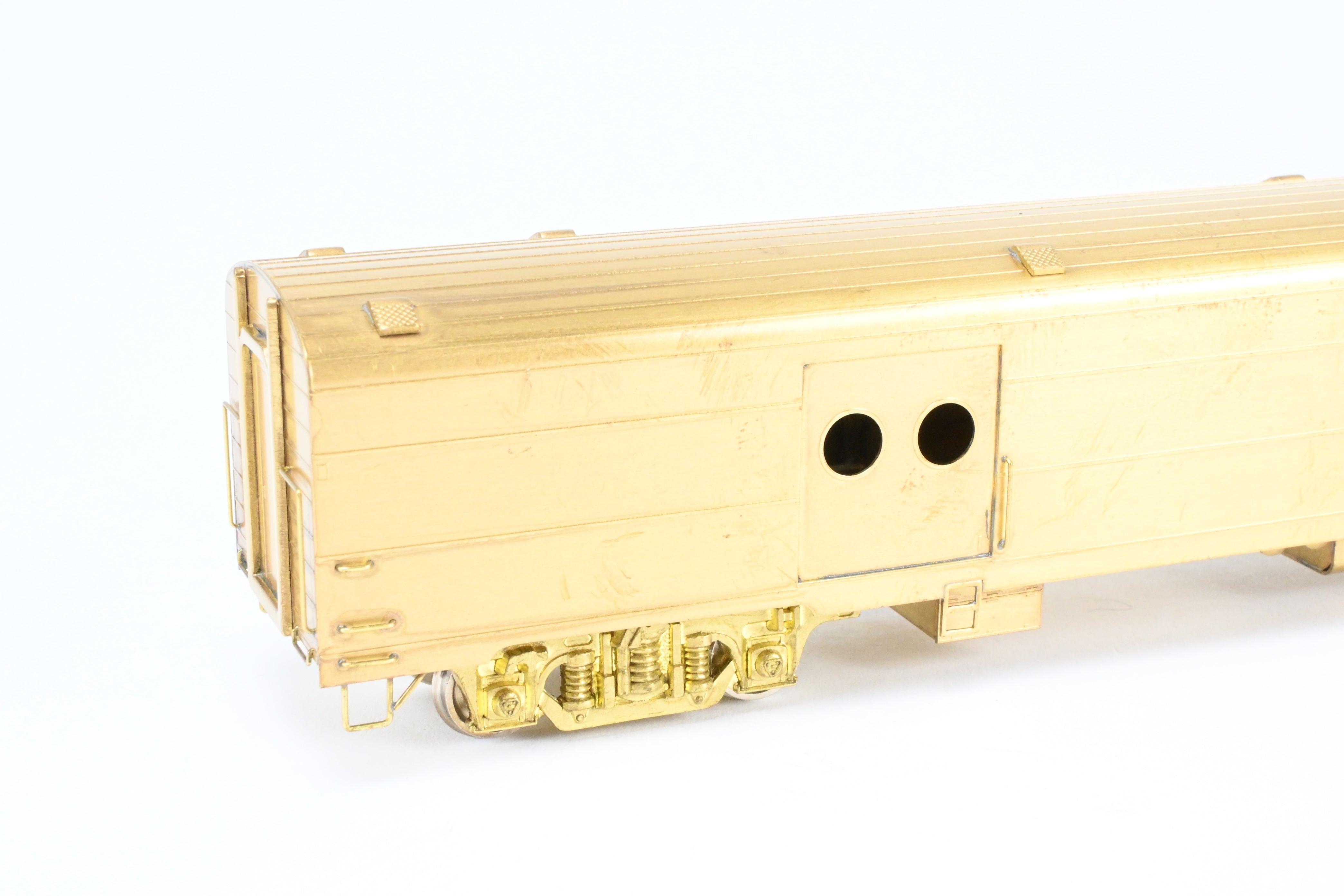 HO Scale Brass Model of Milwaukee Road #1208 Baggage - RPO Train Car from Soho Brand