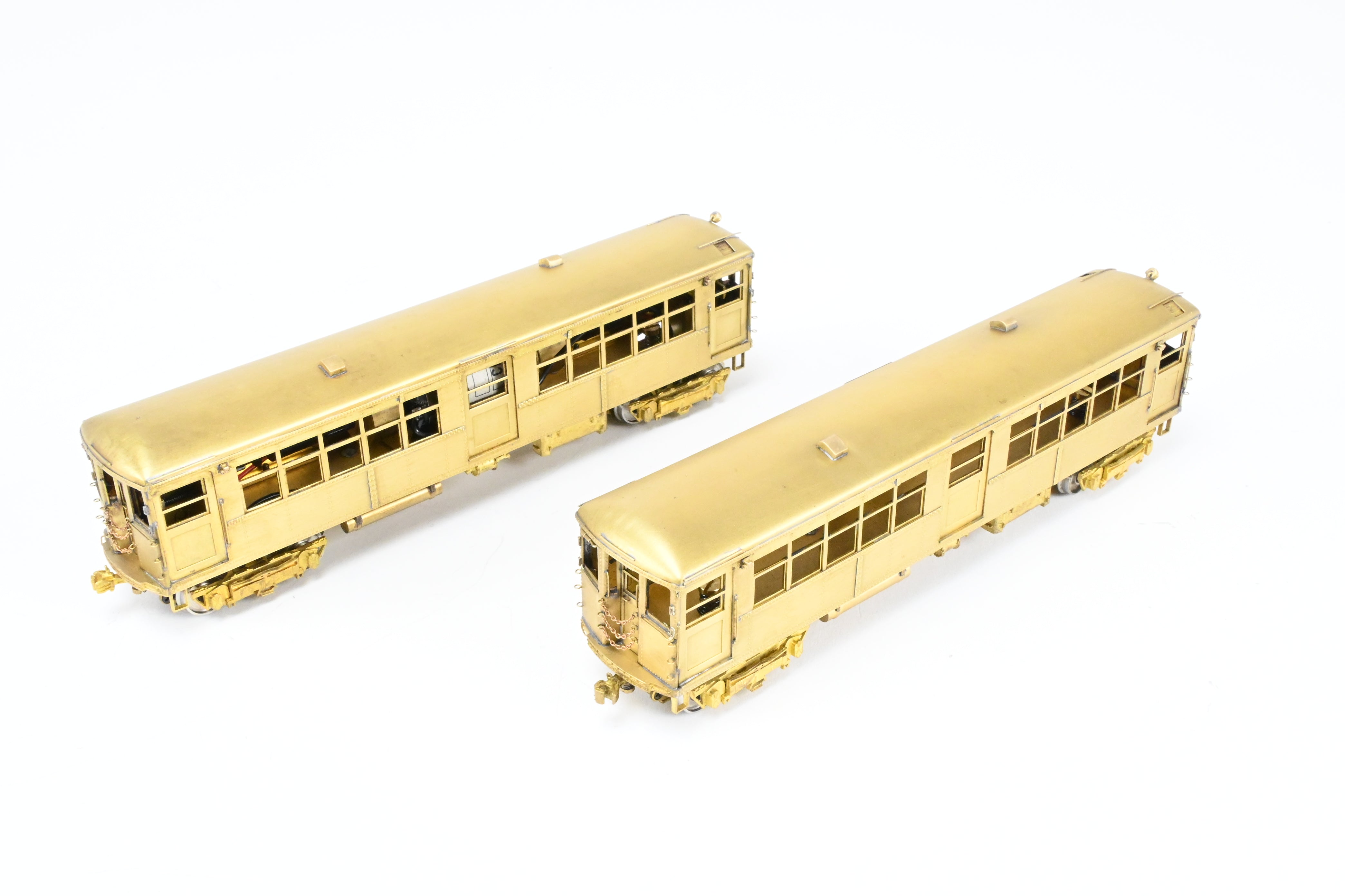 HO Scale Brass Model Train Set - MTS Imports CTA Chicago Transit Authority Modified 4001 - 4250 Series Elevated Cars Two - Car Set
