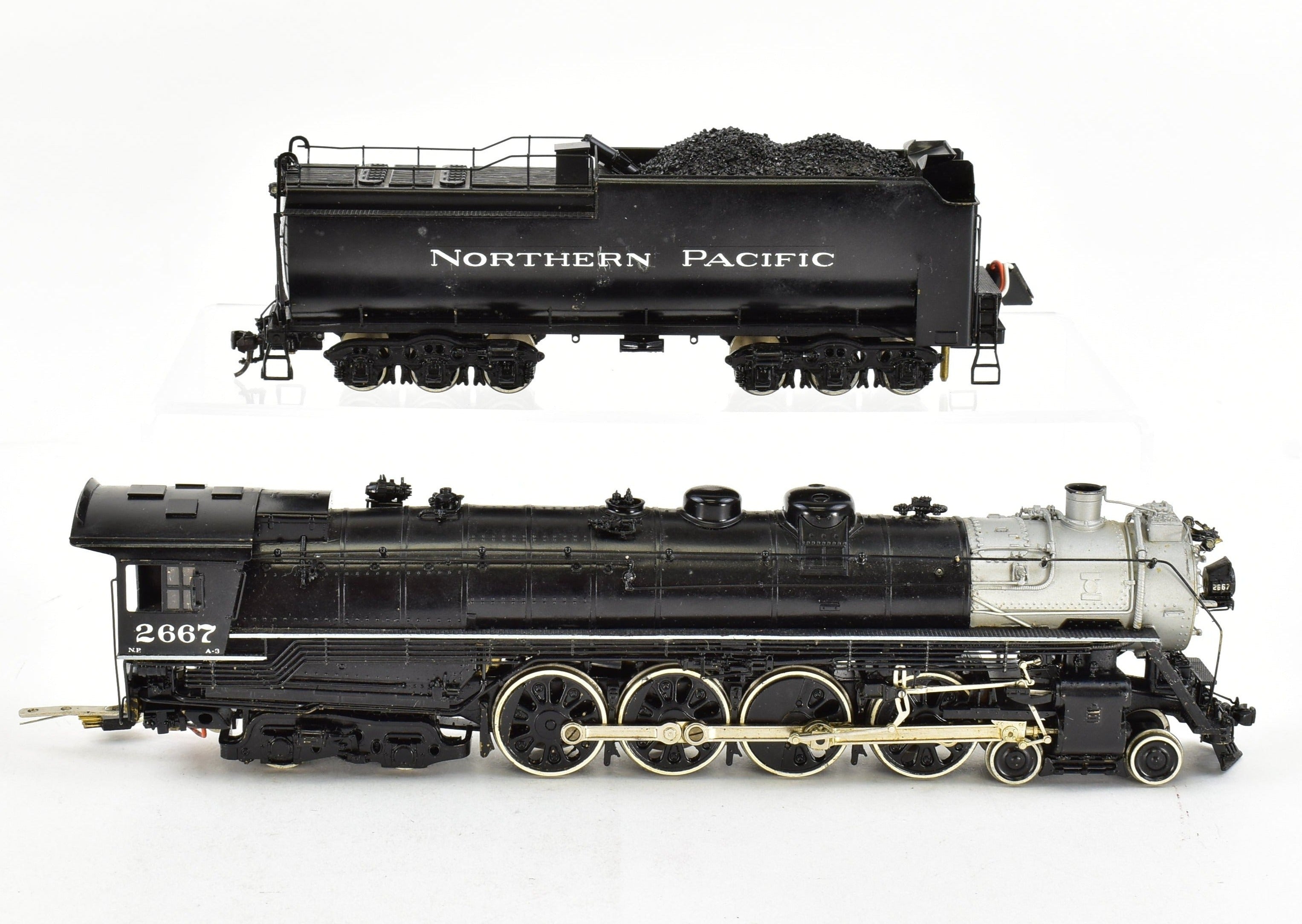 HO Scale Brass PFM Model Train - Fujiyama NP - Northern Pacific 4-8-4 Class A-3 1972 Run with PFM Sound, CP No. 2667