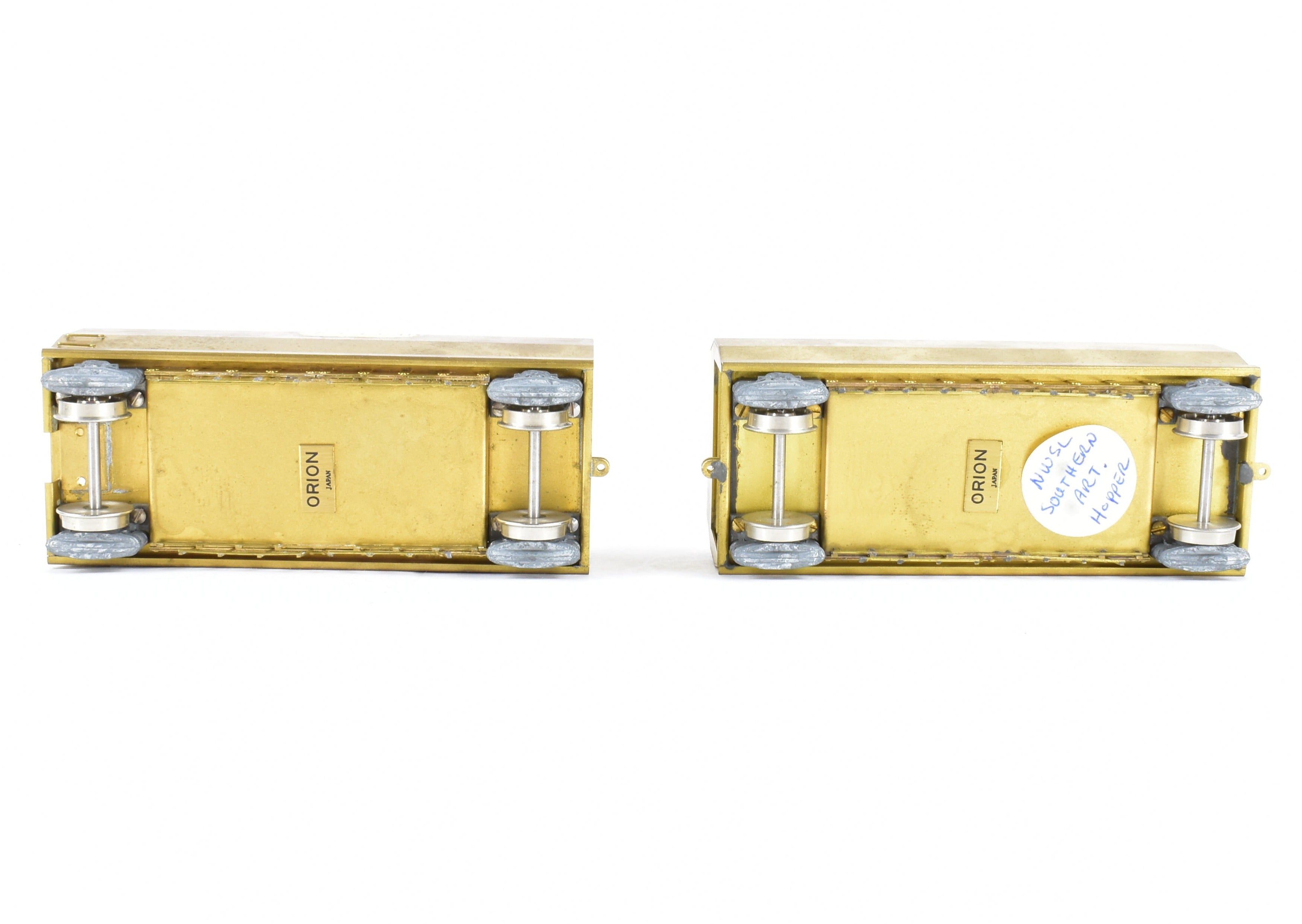 HO Brass 4-Unit Articulated Hopper Cars: NWSL & SOU Railway Models
