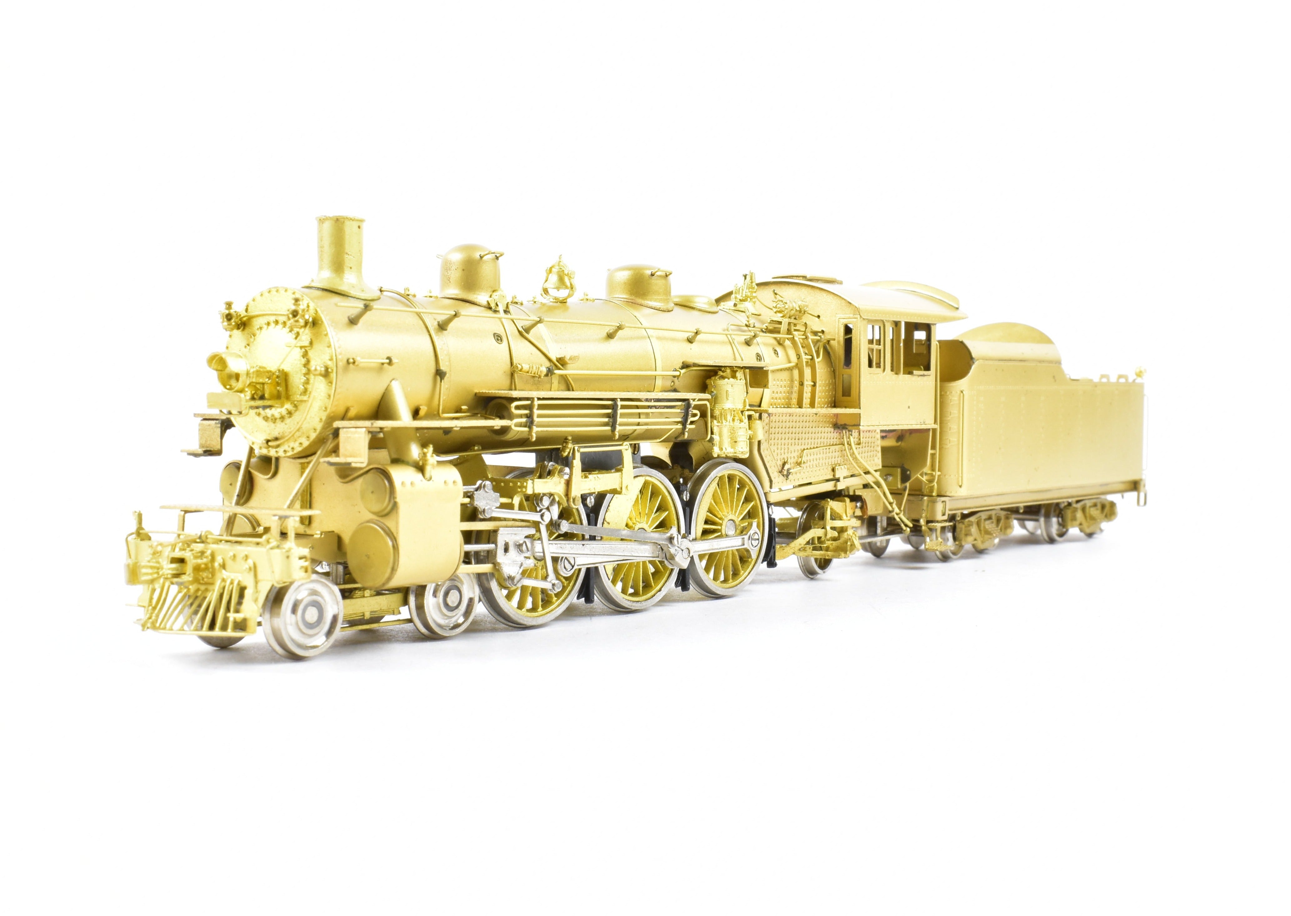 HO Scale Brass Nickel - Plated Model Train: Chicago & North Western Class E 4 - 6 - 2 Pacific Locomotive by NPP (Nickel Plate Products)