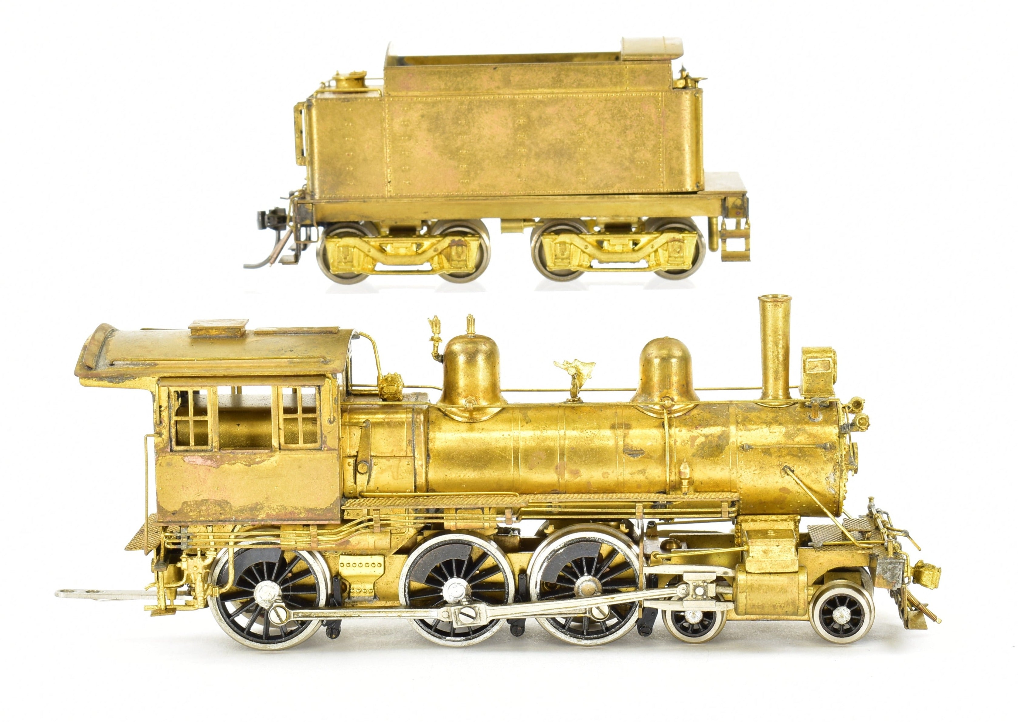 HO Scale Brass Nickel-Plated Model Train - CB&Q - Burlington Route K-2 4-6-0 Ten Wheeler, Produced by Nickel Plate Products