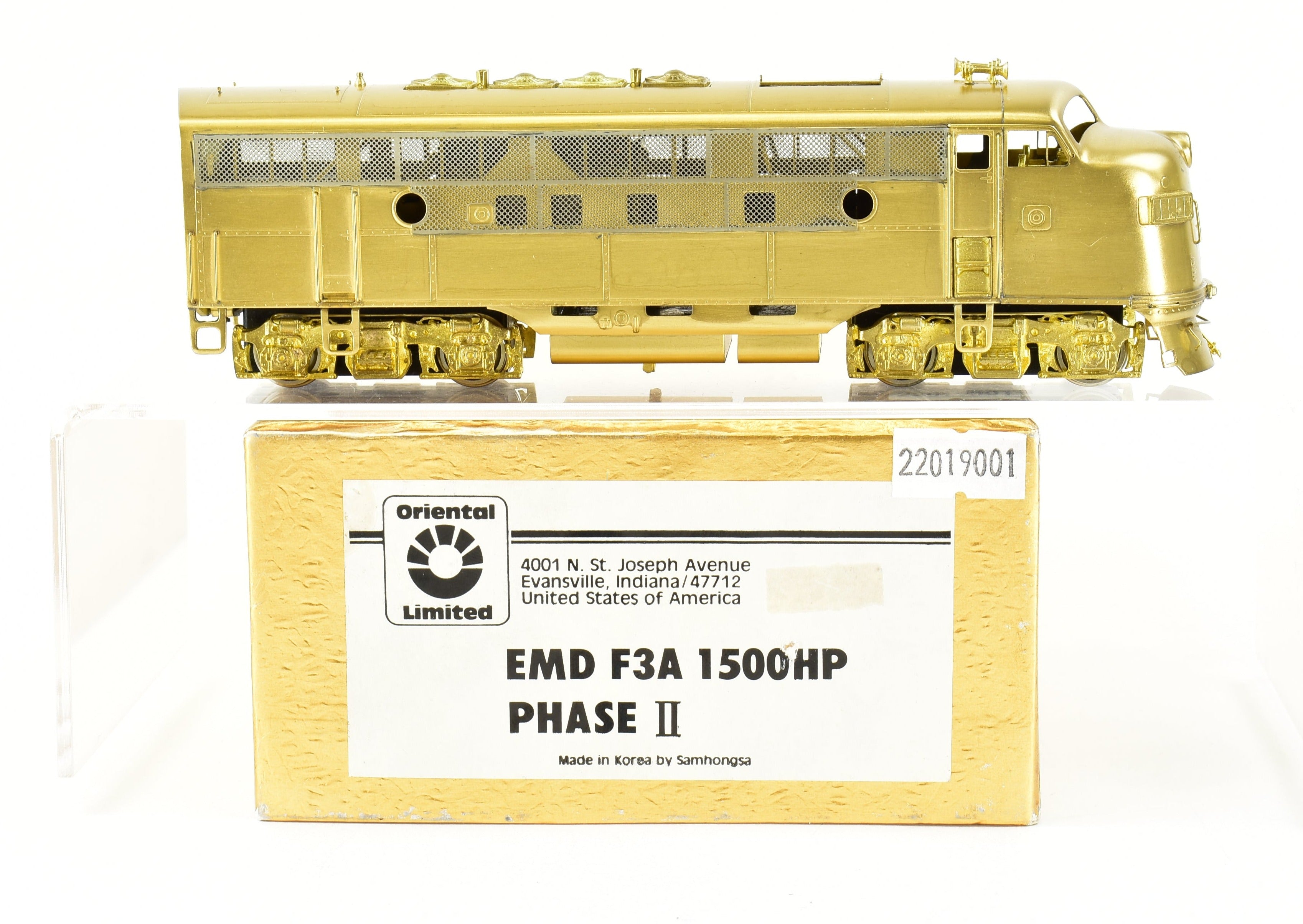High - Quality HO Scale Brass Oriental Limited Model Train EMD F3A PH II with 1500 HP and All - New Northwest Short Line (NWSL) Gears
