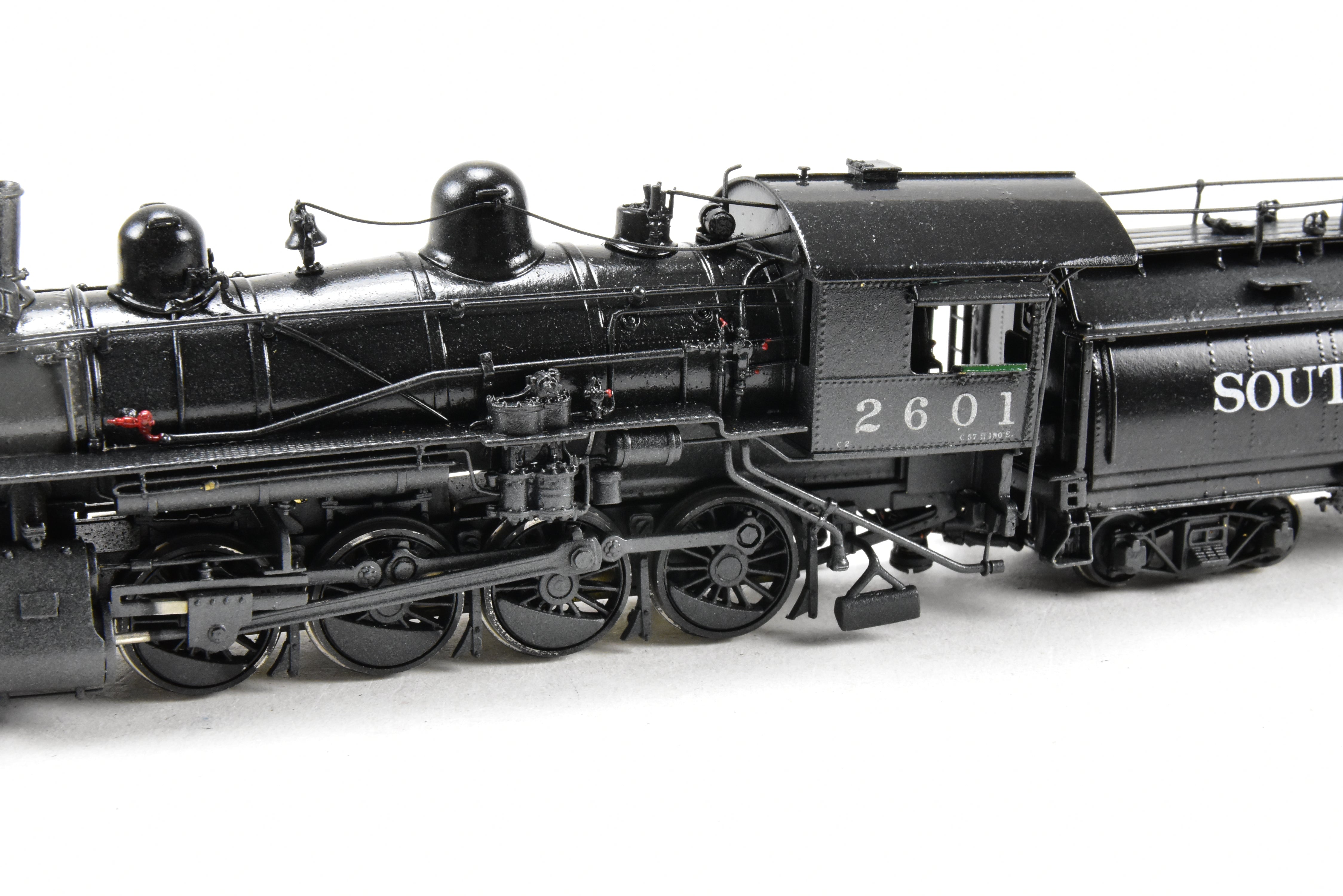 HO Scale Brass Model Train - Southern Pacific Class C - 2 2 - 8 - 0 Oriental Limited with Tsunami DCC and Sound System, Cab Number 2601