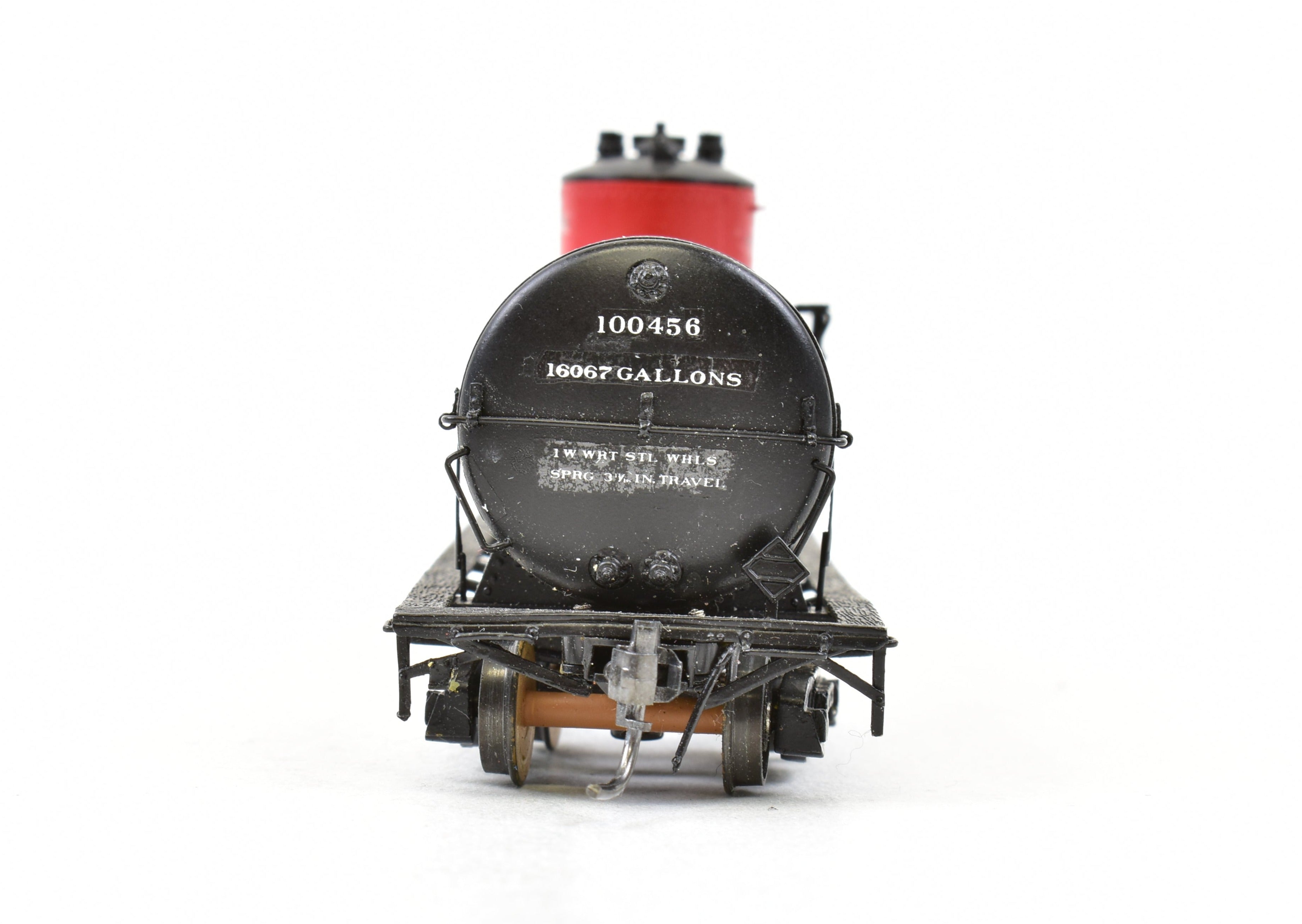 HO Scale Brass Model Pecos River Brass ATSF - Santa Fe Tk - k Tank Car with AB Brakes Featuring Custom Painted Design
