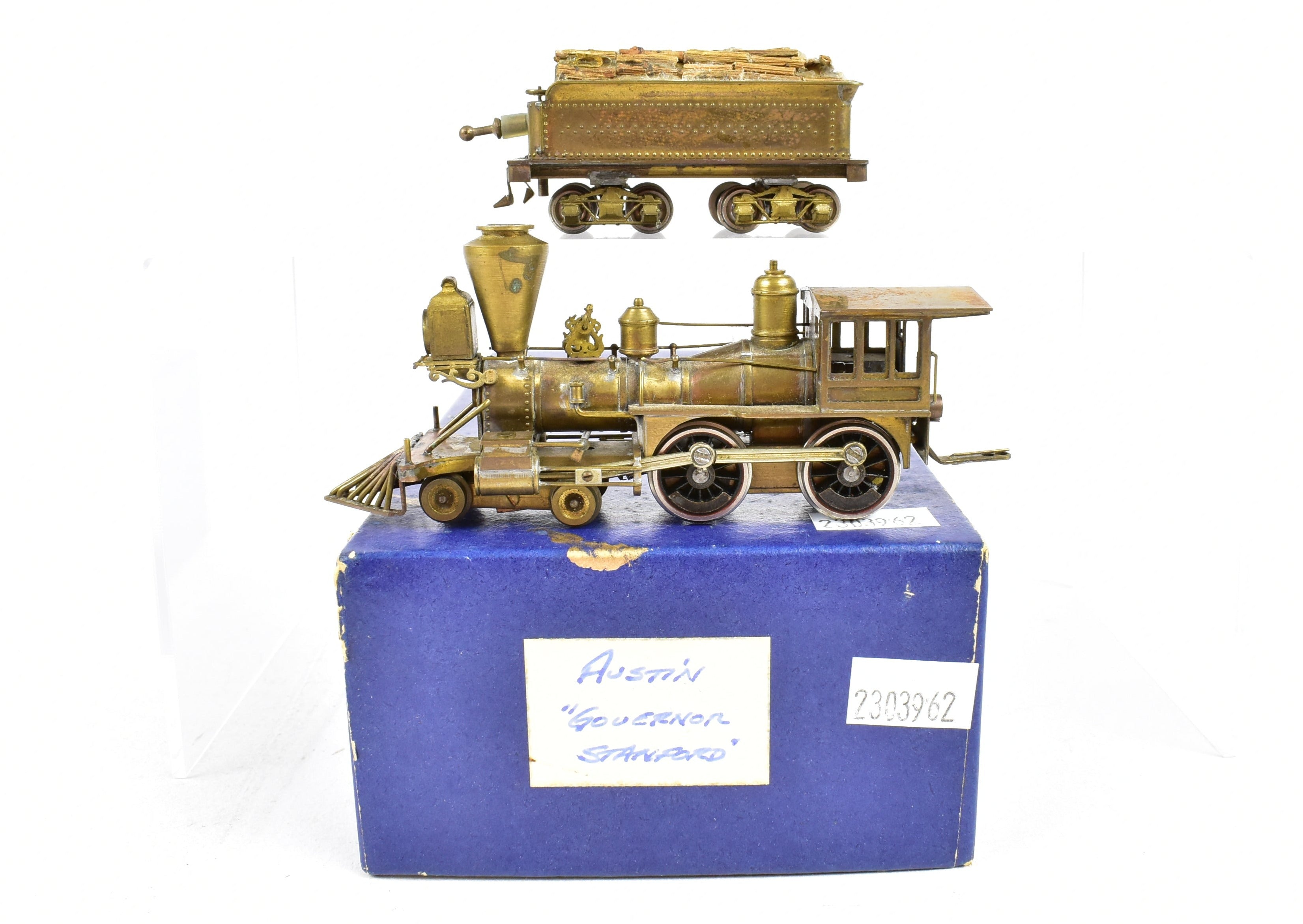 Rare HO Brass M.B. Austin Central Pacific 4-4-0 American Governor Stanford Model