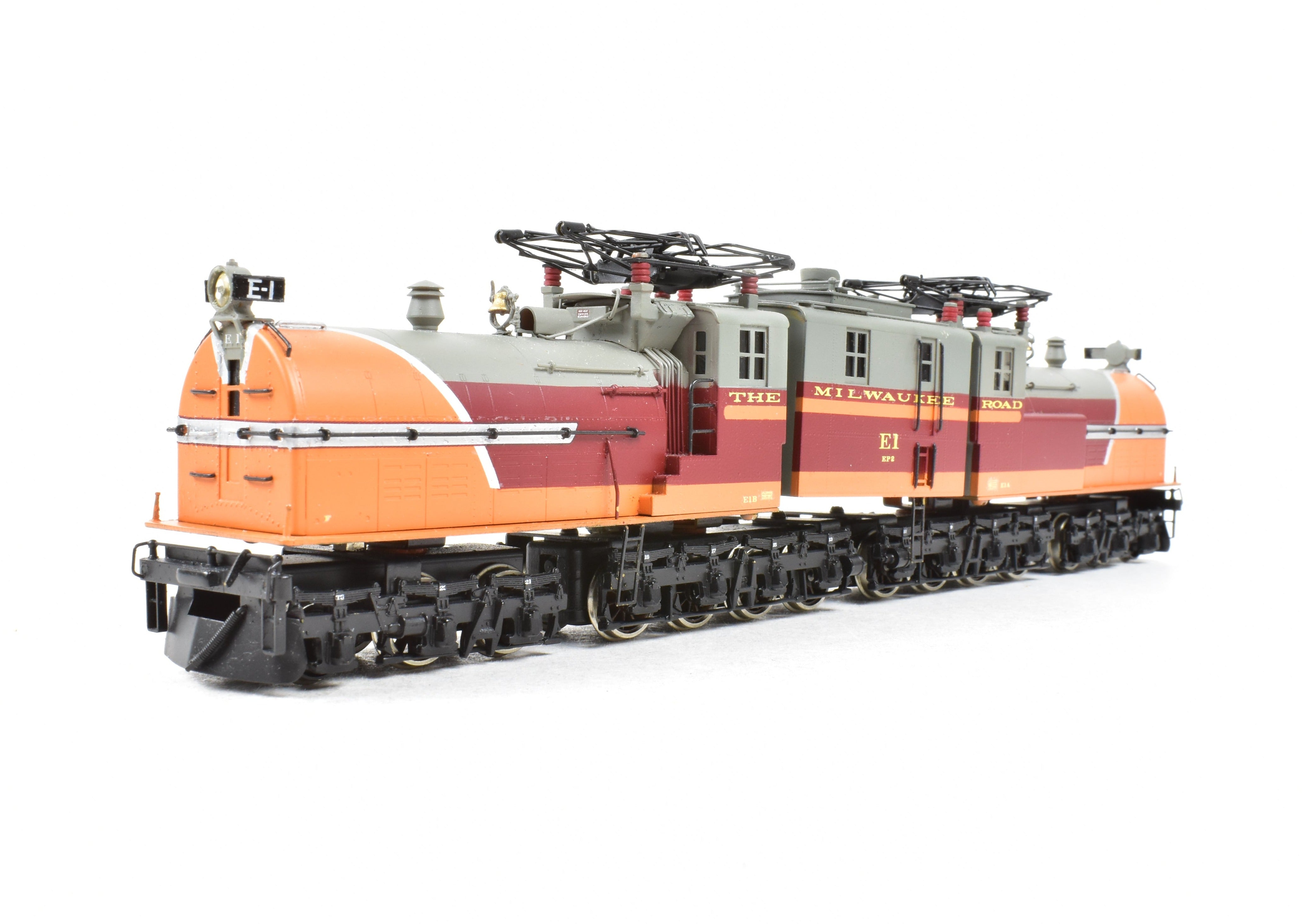 High - Quality HO Scale Custom Brass Milwaukee Road EP - 2 BI - Polar Gearless Electric Model Train Pro - Painted No. E1
