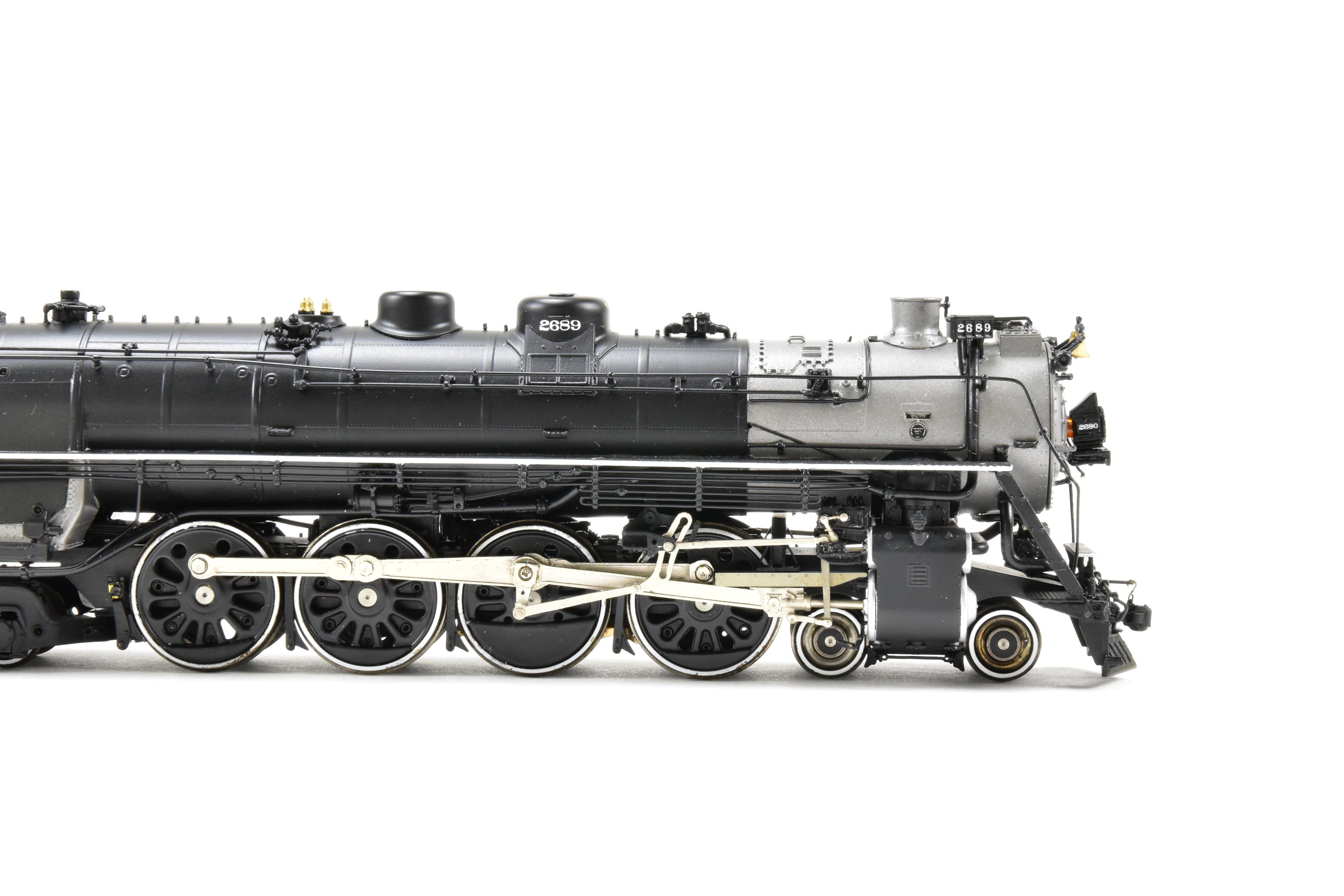 HO Scale Brass Northern Pacific A-5 4-8-4 FP #2689 Black Model with QSI DCC & Sound