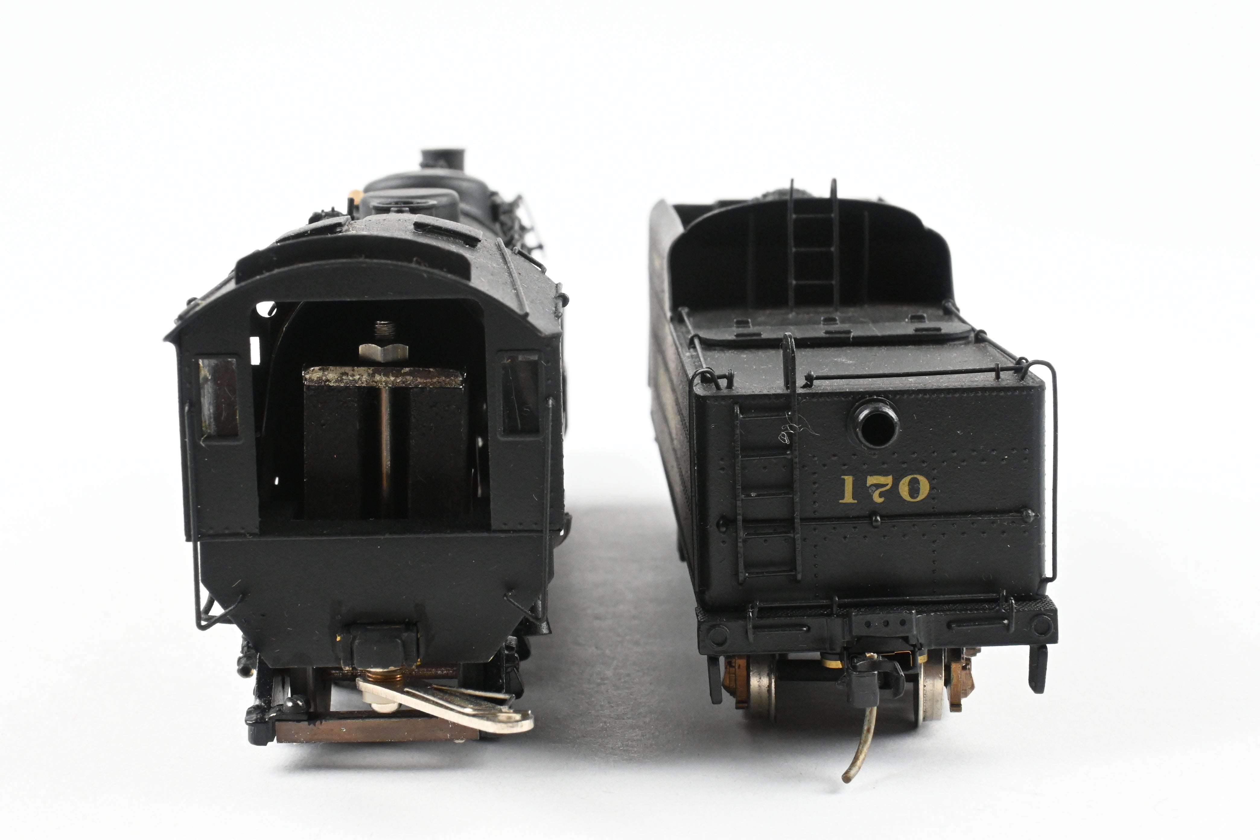 HO Scale Brass Model Train - Nickel Plate Products (NPP) Nickel Plate Road Class L - 1a 4 - 6 - 4 Steam Locomotive without Elephant Ears, Custom Painted Number 170