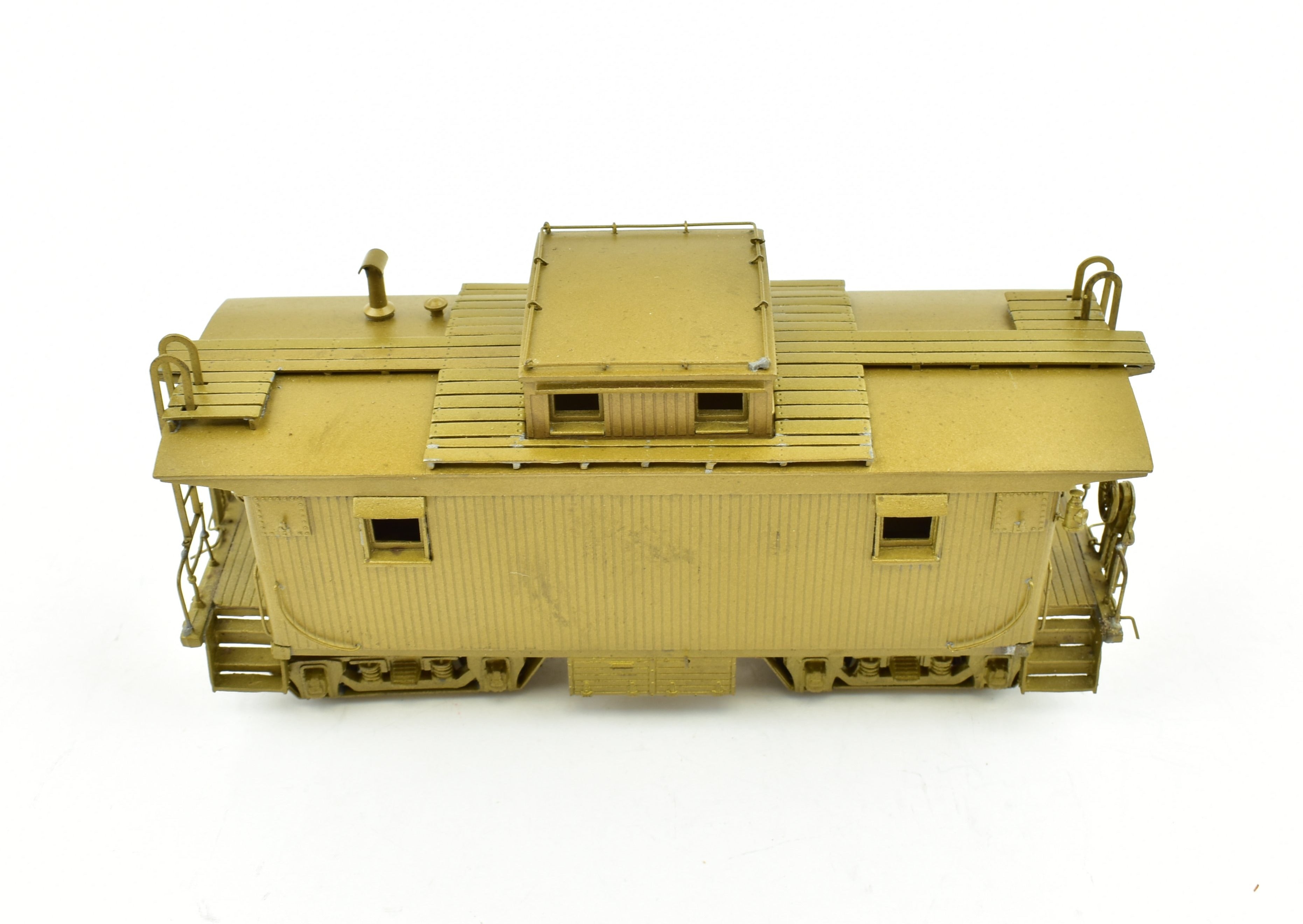 HO Scale Brass PFM SKI Boston & Maine Unpainted Wood Caboose with Spares