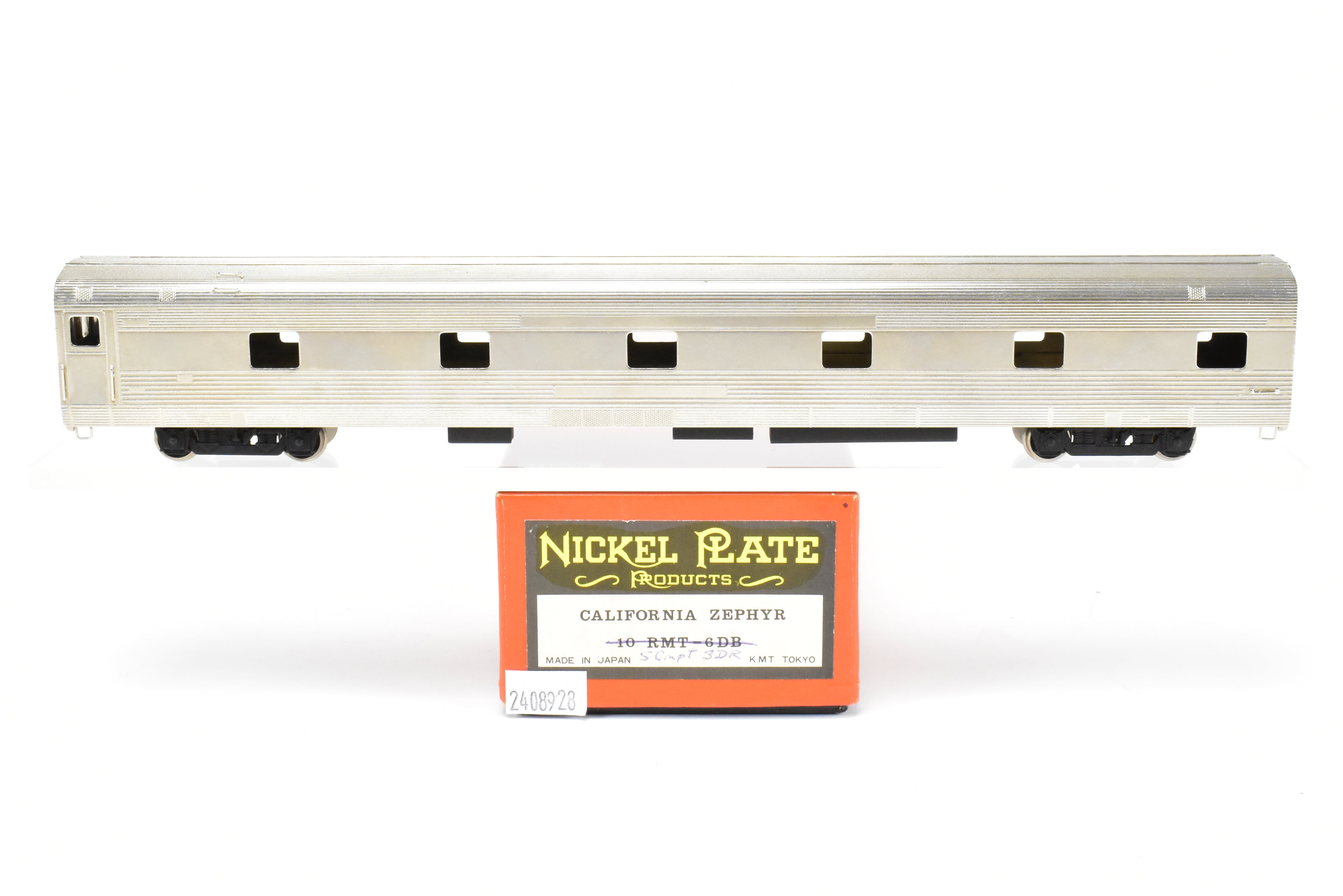 HO Brass NPP Nickel - Plated California Zephyr Budd Sleeper Model