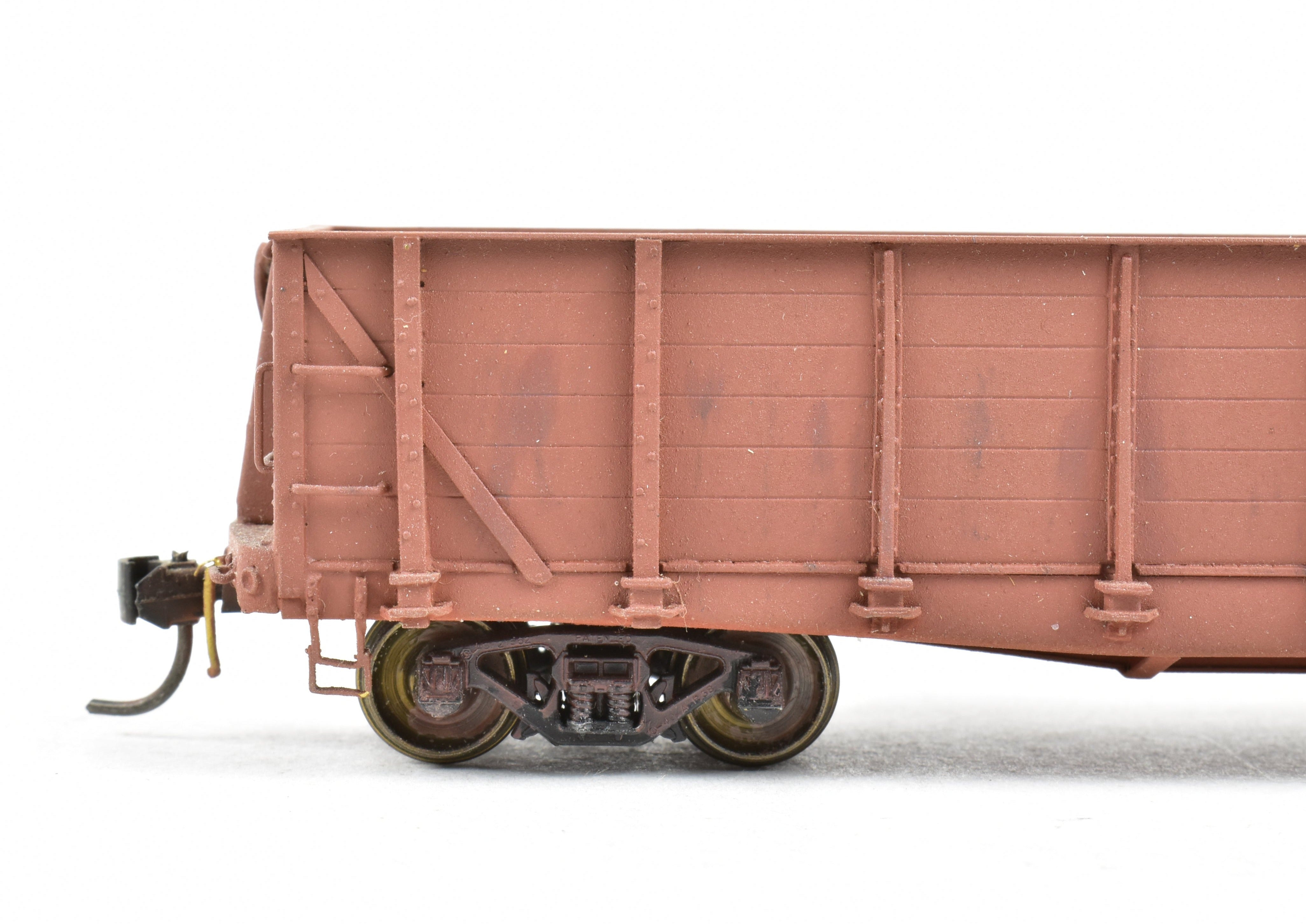HO Scale Brass Model of Southern Pacific G-70-1/3/5 Sulfur Gondola by Pecos River Brass without Lettering