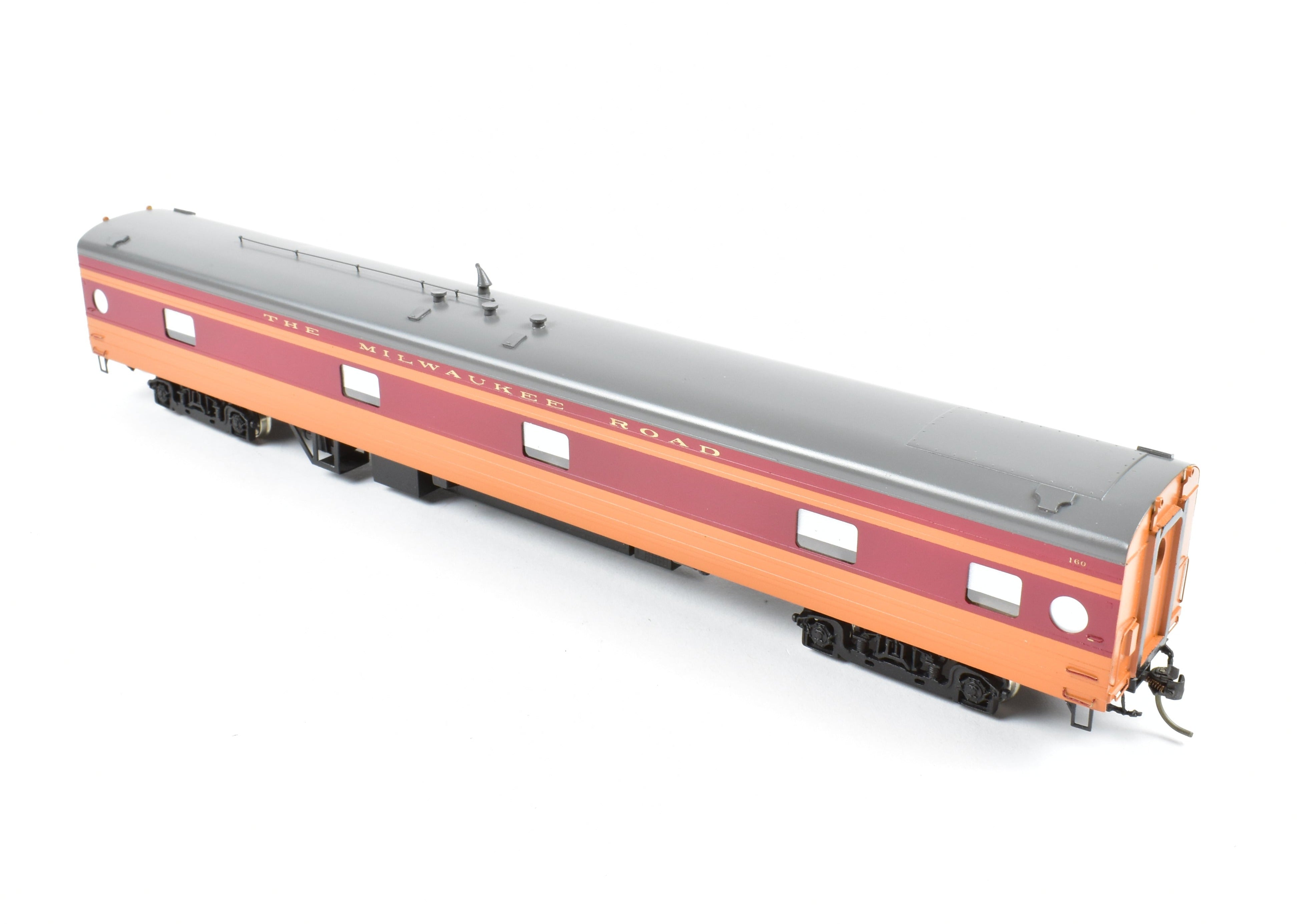 HO Scale Brass Soho Milwaukee Road #162 Custom Painted Tap - Lounge Model for Railroad Enthusiasts