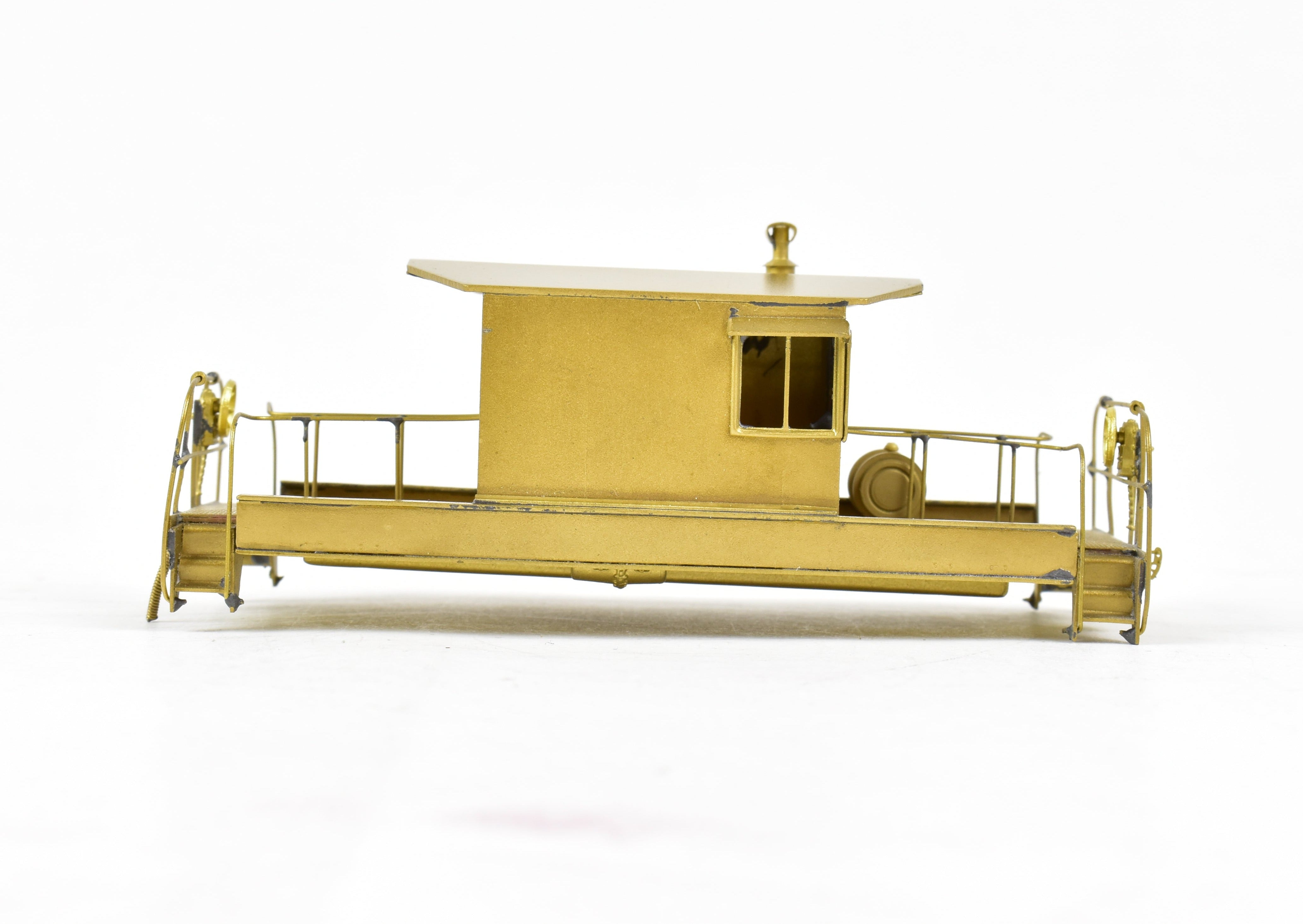 HO Scale Brass Norfolk & Western Transfer Car with Trucks, NJ Custom Brass Model