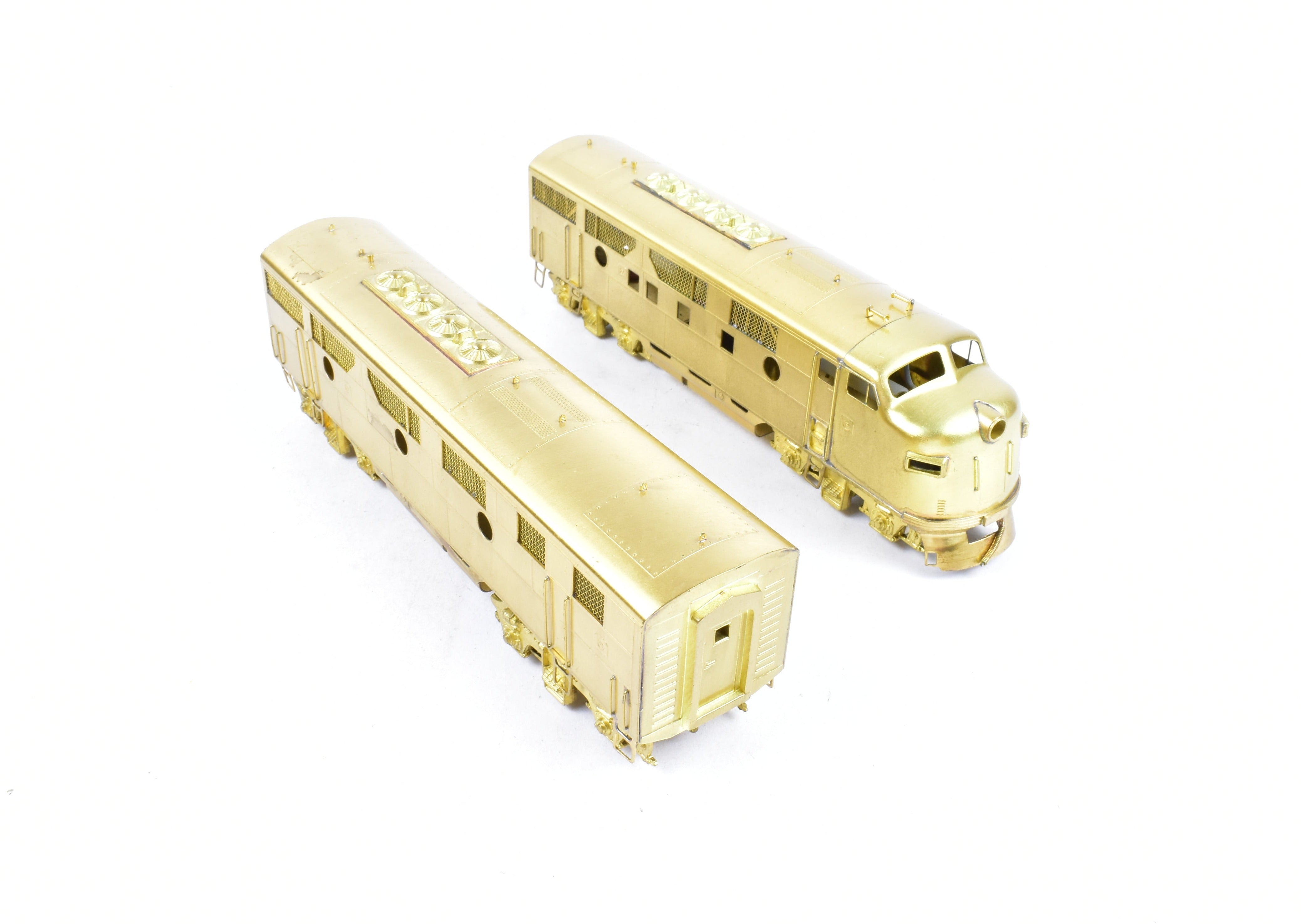 High - Quality HO Scale Brass Nickel - Plated NPP EMD Phase 2 F - 3 A/B Set for Various Railroads