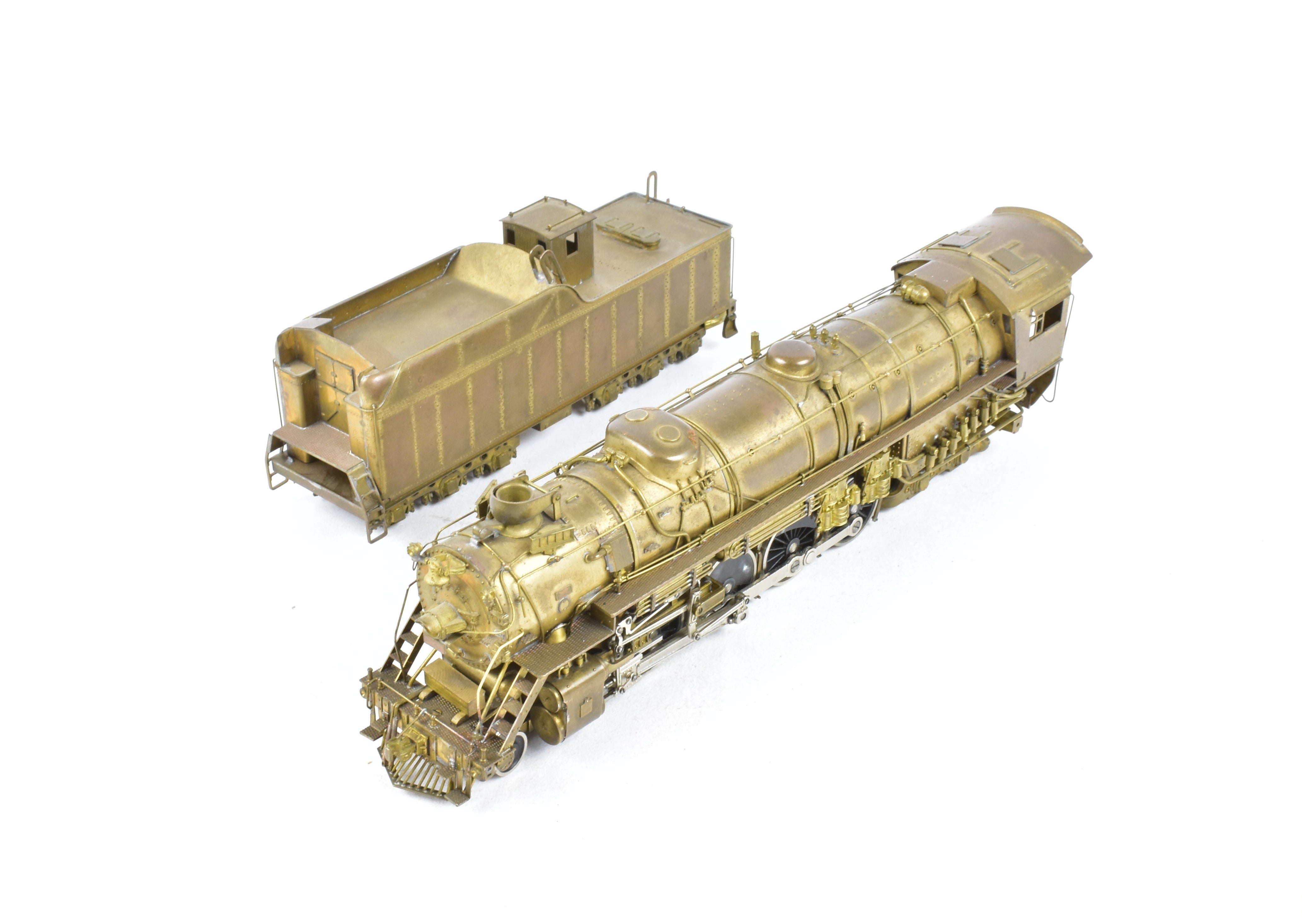 HO Scale Brass Pacific Fast Mail Model Train - Toby's Denver & Rio Grande Western 4-8-4 Class M-64 Crown Model REBOXX from 1962