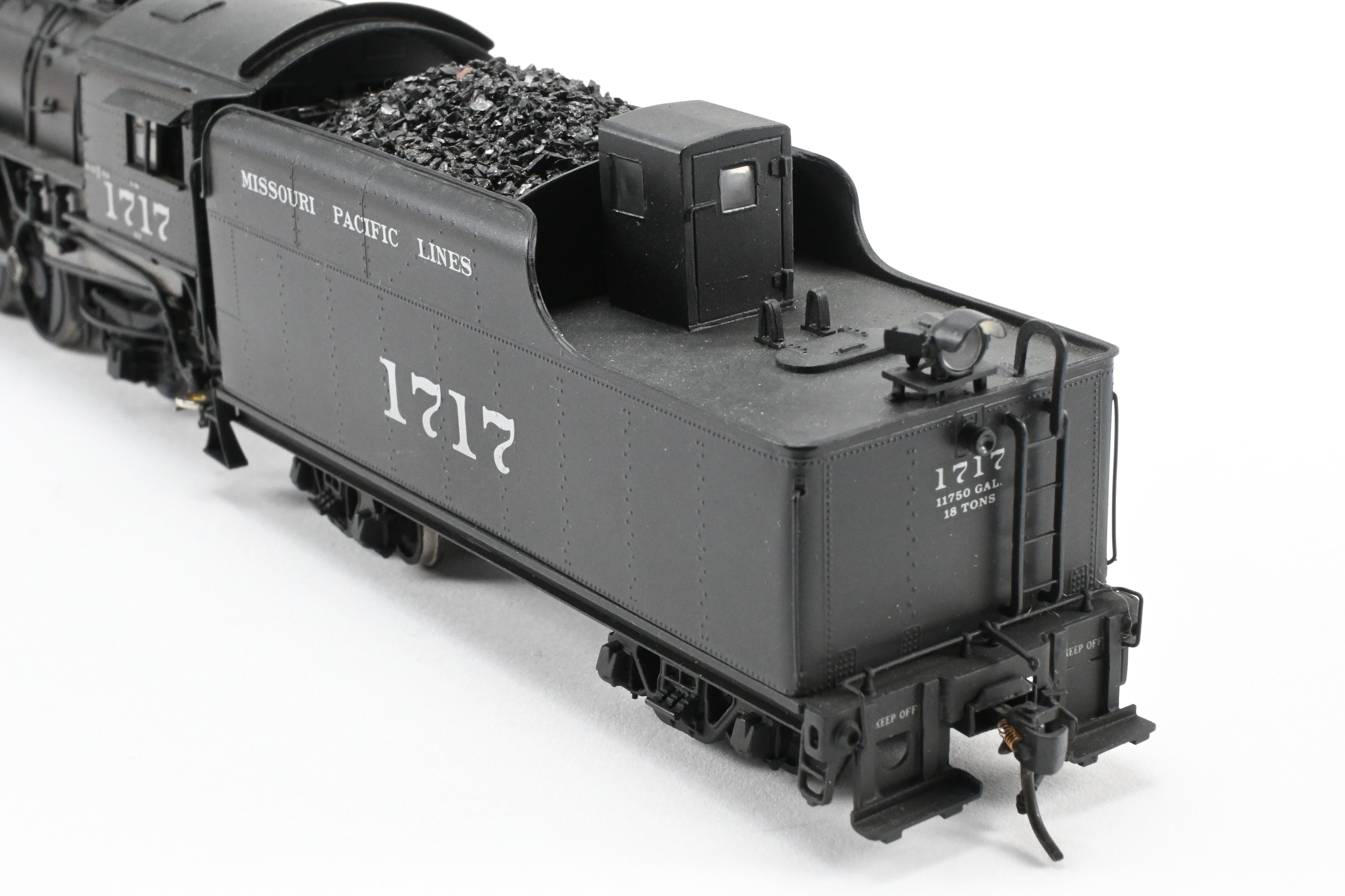 HO Scale Brass Sunset Model Missouri Pacific 2-10-2 Steam Locomotive with Custom Modifications to MP #1717, Professionally Painted by Don J. Worth and Modified by Renowned Author and Modeler Joe G. Collias