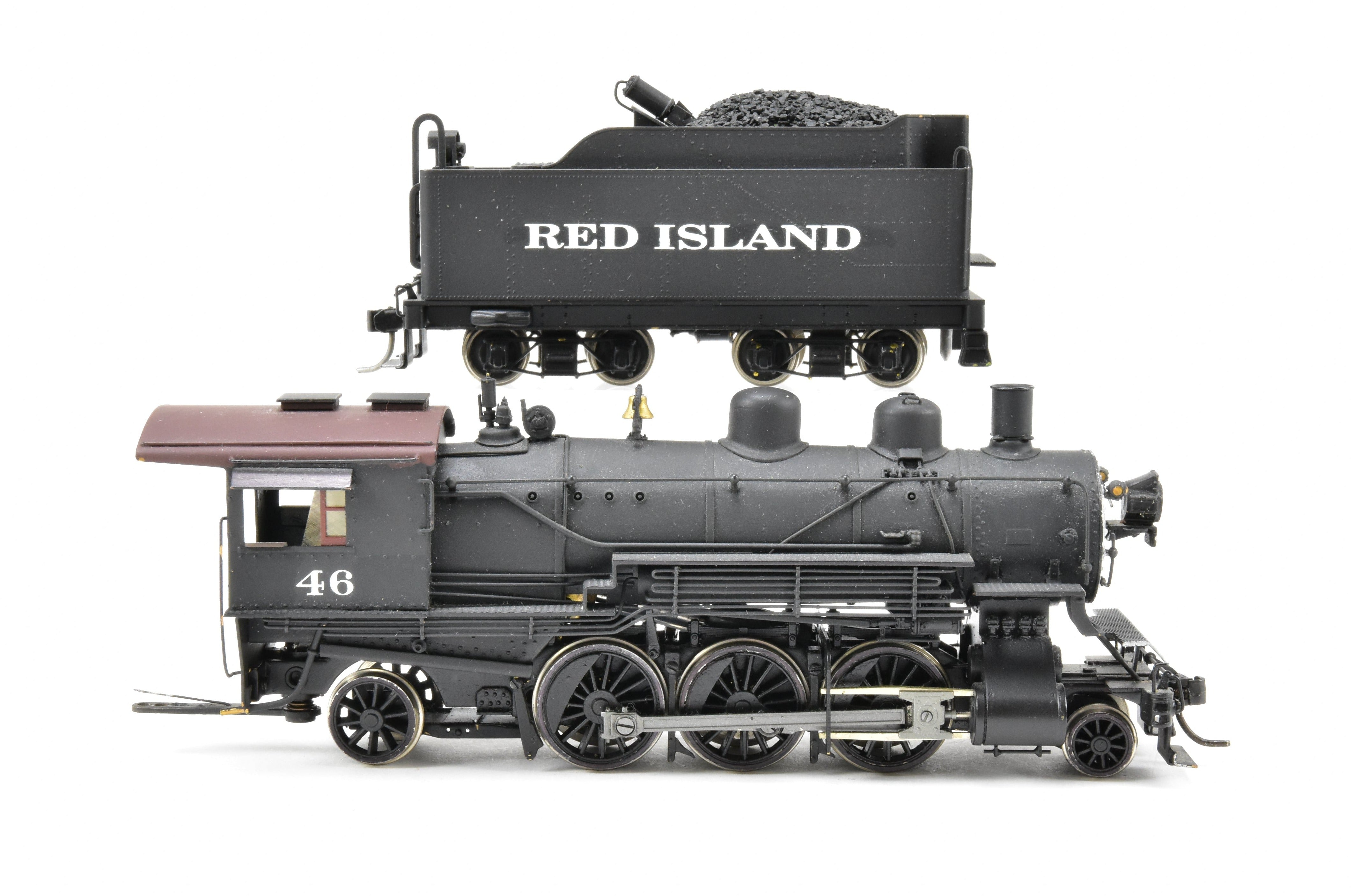 HO Scale Brass PFM - Fujiyama Northern Pacific 2-6-2 Class T-1 Prairie Model Train with Custom 'Red Island 46' Painting