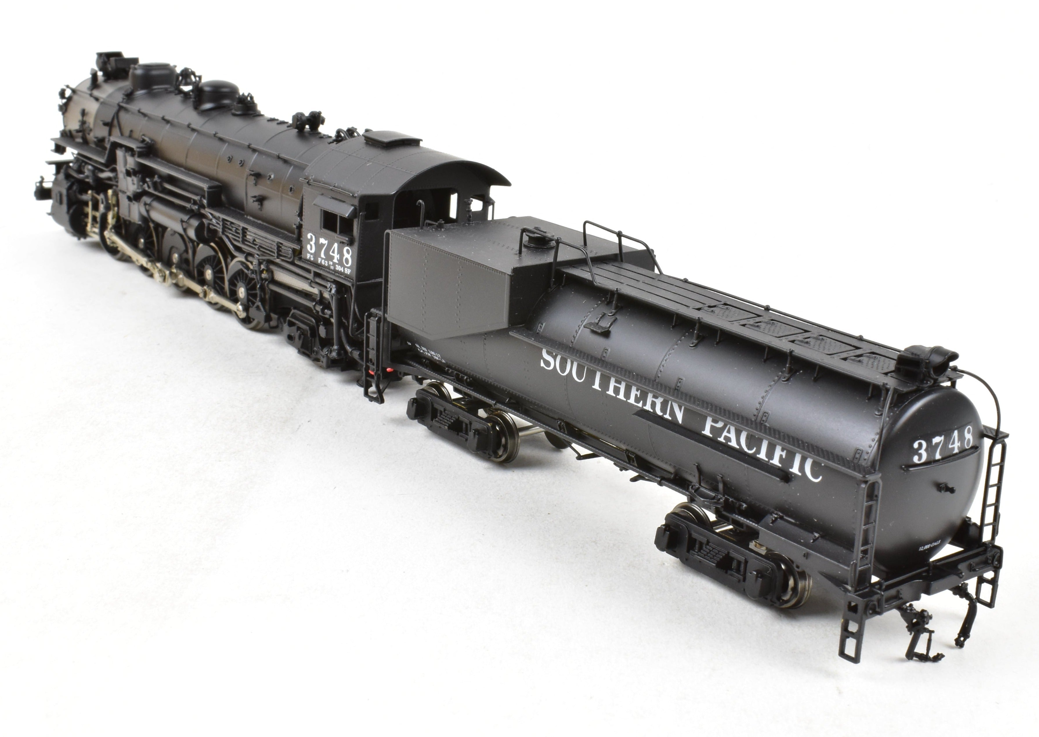 HO Scale Brass Sunset Models Southern Pacific F-5 2-10-2 Steam Locomotive Model Factory Painted No. 3748