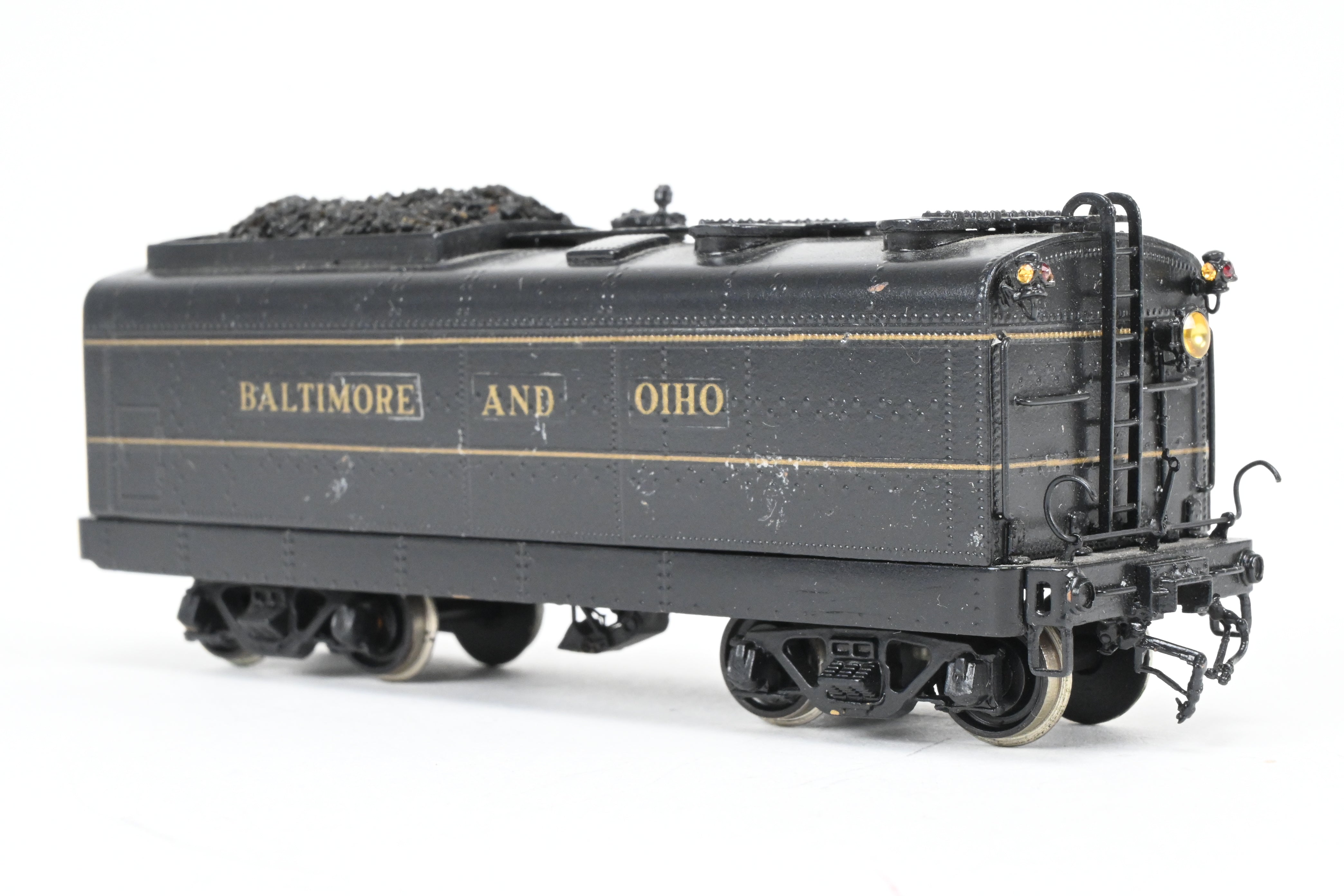 HO Scale Custom Painted Brass Tender for B&O - Baltimore & Ohio Class V-2 “Lord Baltimore” 4-6-4 Locomotive, No Box Included