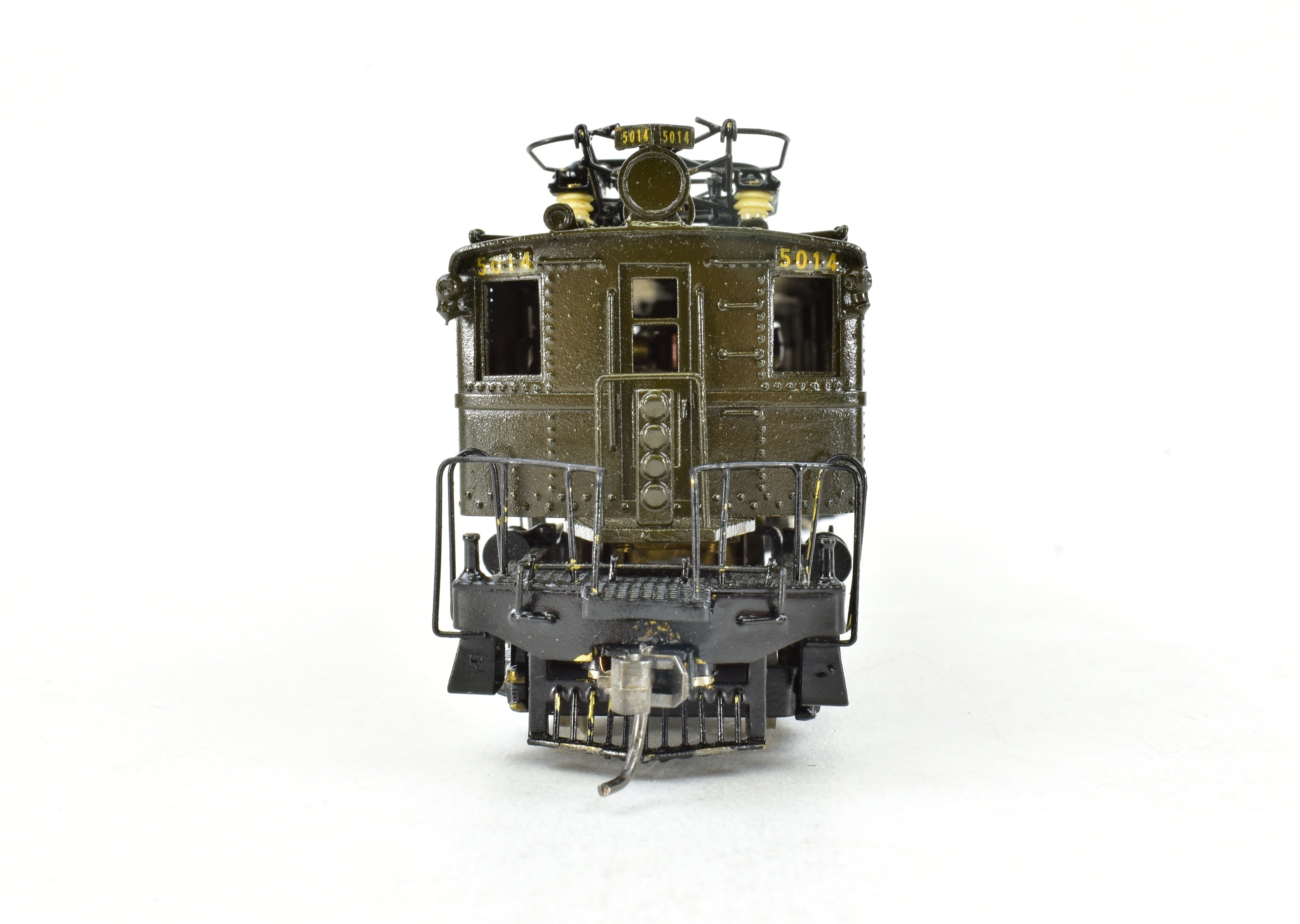 HO Scale Brass Max Gray Great Northern Y - 1 Electric Locomotive with Custom Green Paint, Model CP No. 5014