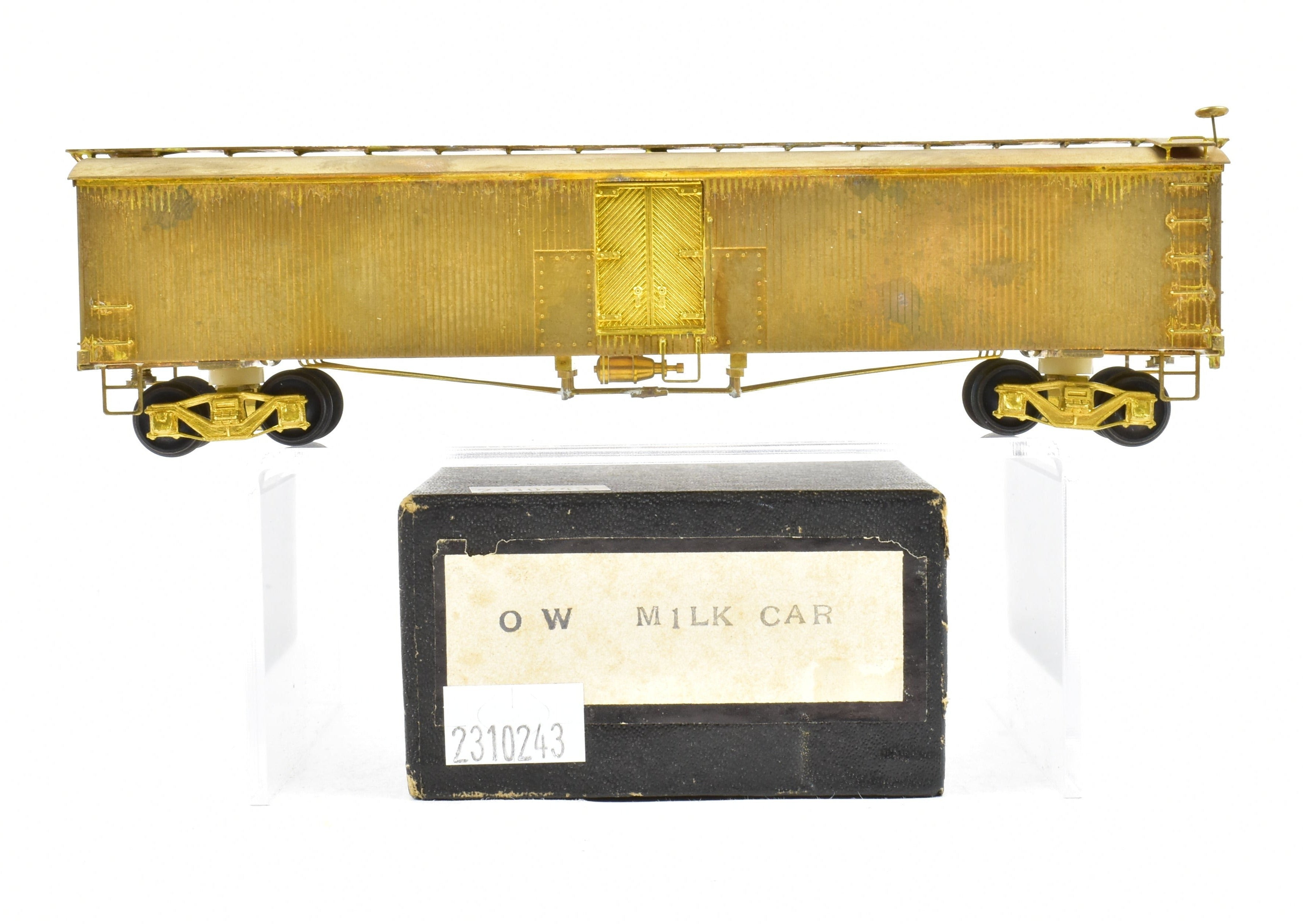 HO Scale Brass Nickel - Plated New York Ontario & Western Milk Car Model
